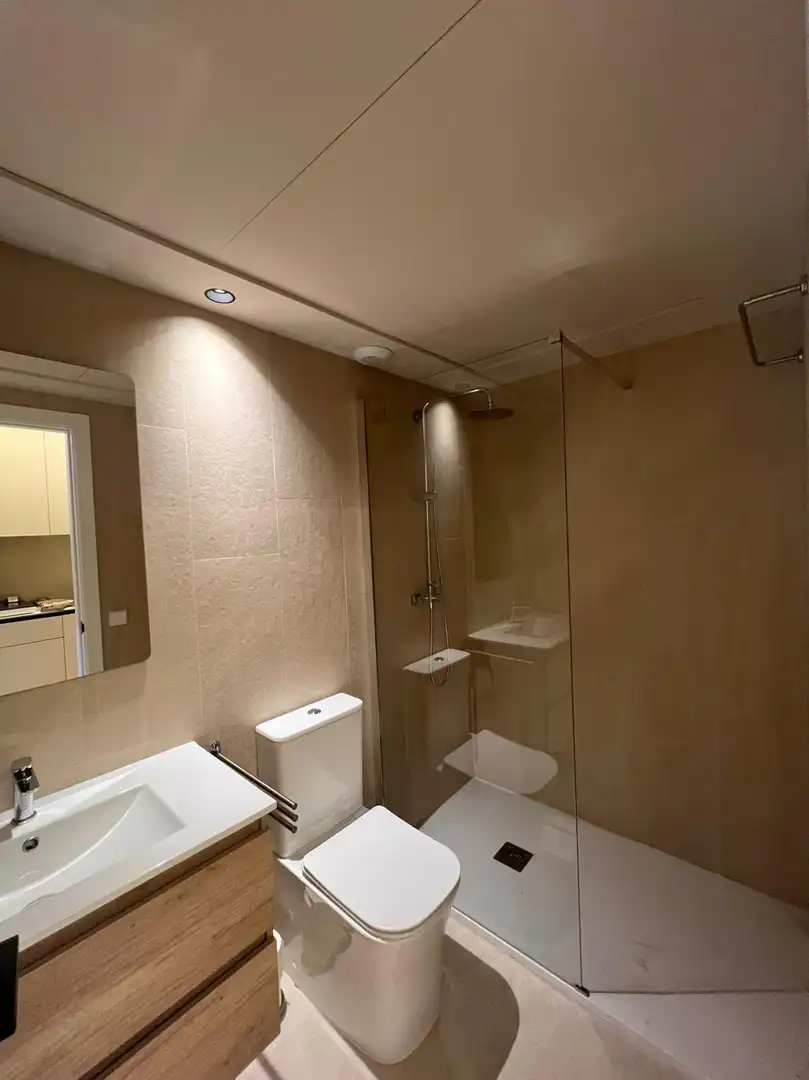 Bathroom of Study for rent in Murcia  with Air Conditioner and Community pool