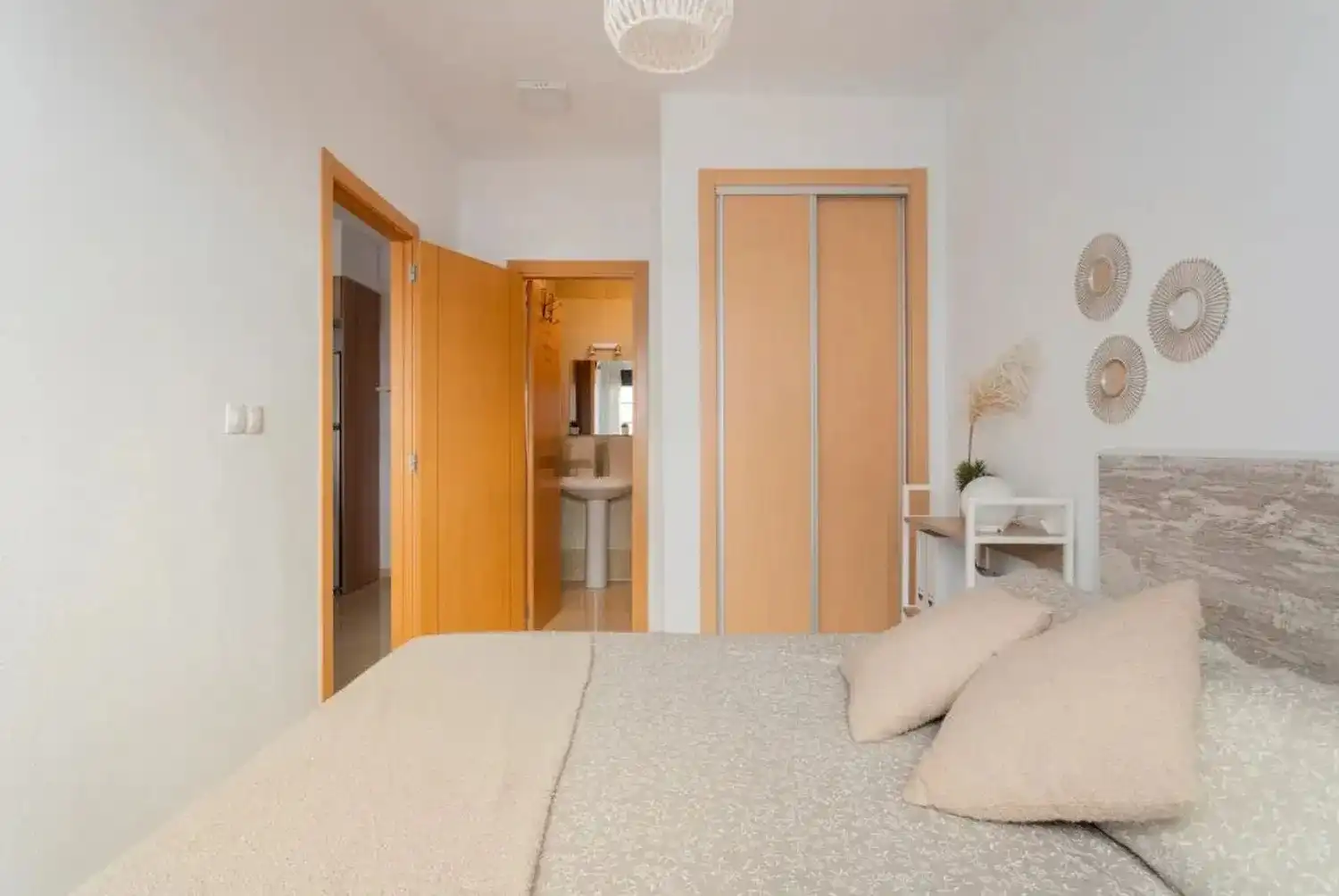 Bedroom of Flat for sale in El Campello  with Air Conditioner, Heating and Private garden