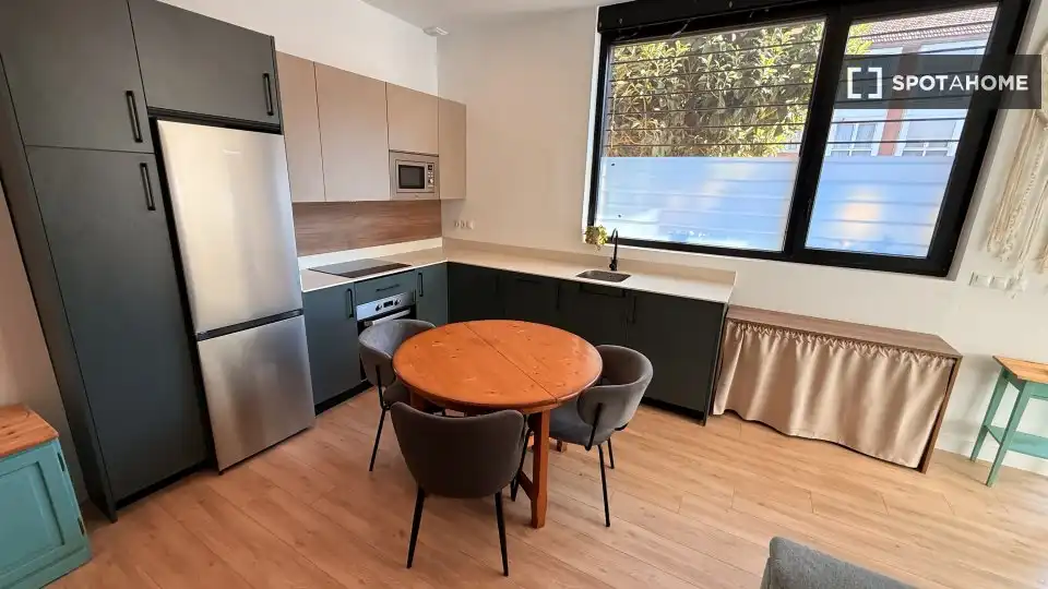 Kitchen of Flat for rent in Madrid  with Air Conditioner, Heating and Furnished