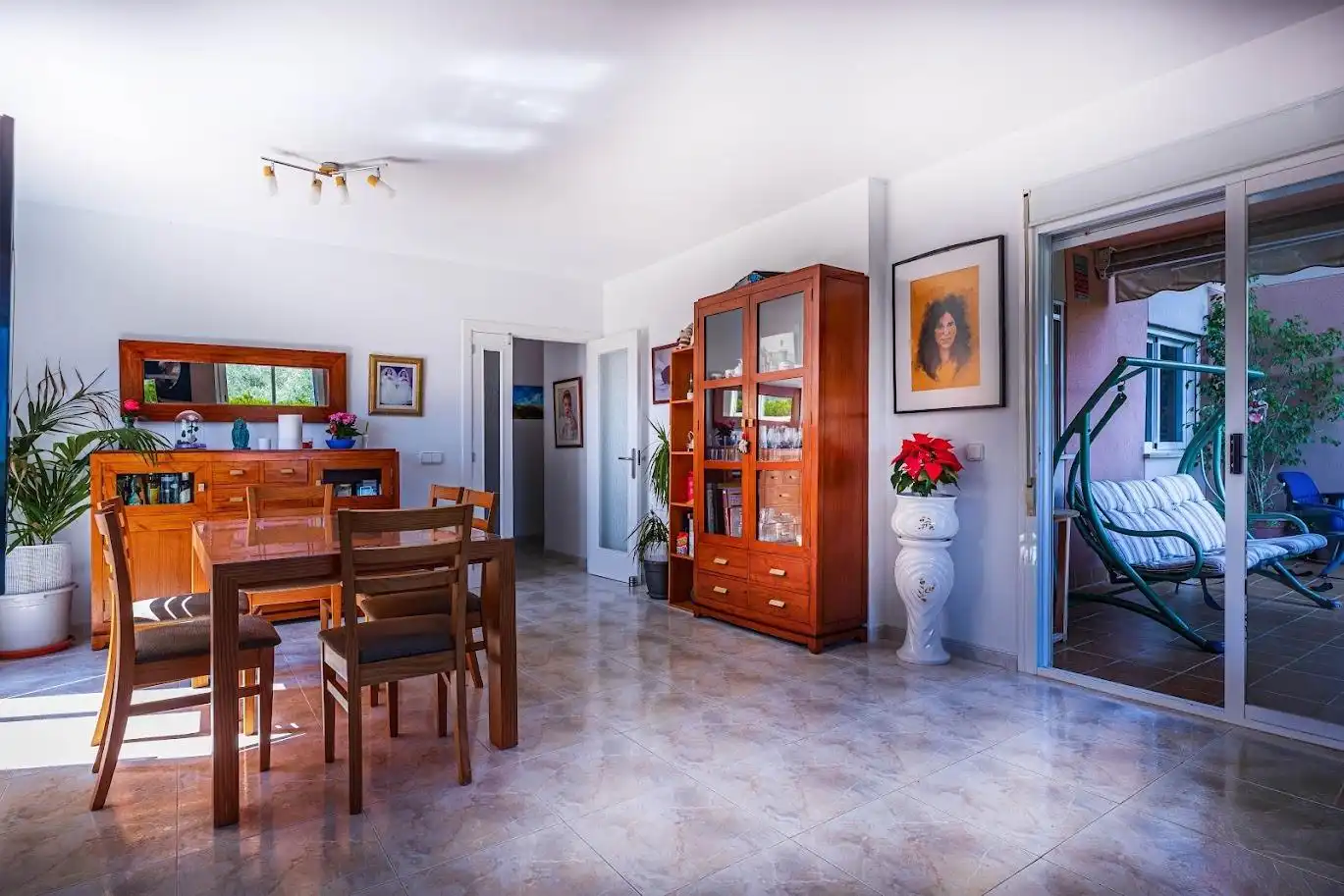 Dining room of Ground floor for sale in Llucmajor  with Air Conditioner, Private garden and Terrace