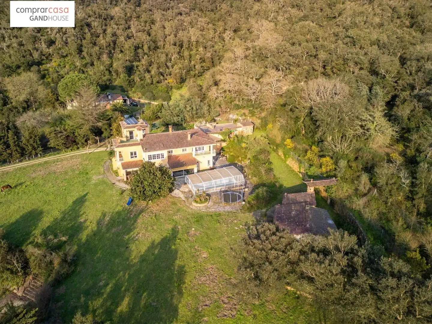 Vista exterior de Finca rústica en venta en Caldes de Malavella con Aire acondicionado, Calefacción y Jardín privado