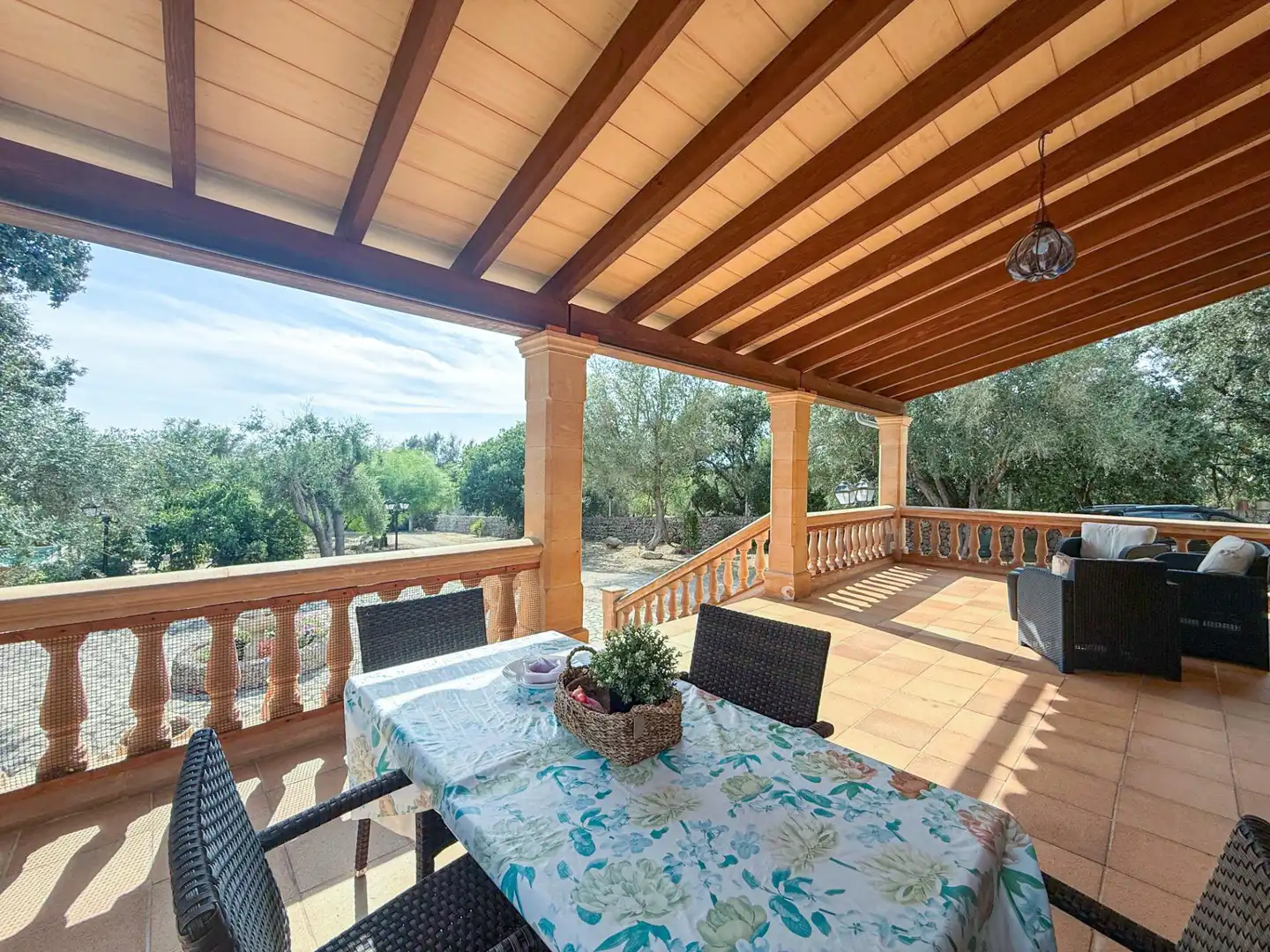 Terraza de Finca rústica en venta en Sencelles con Aire acondicionado, Jardín privado y Terraza