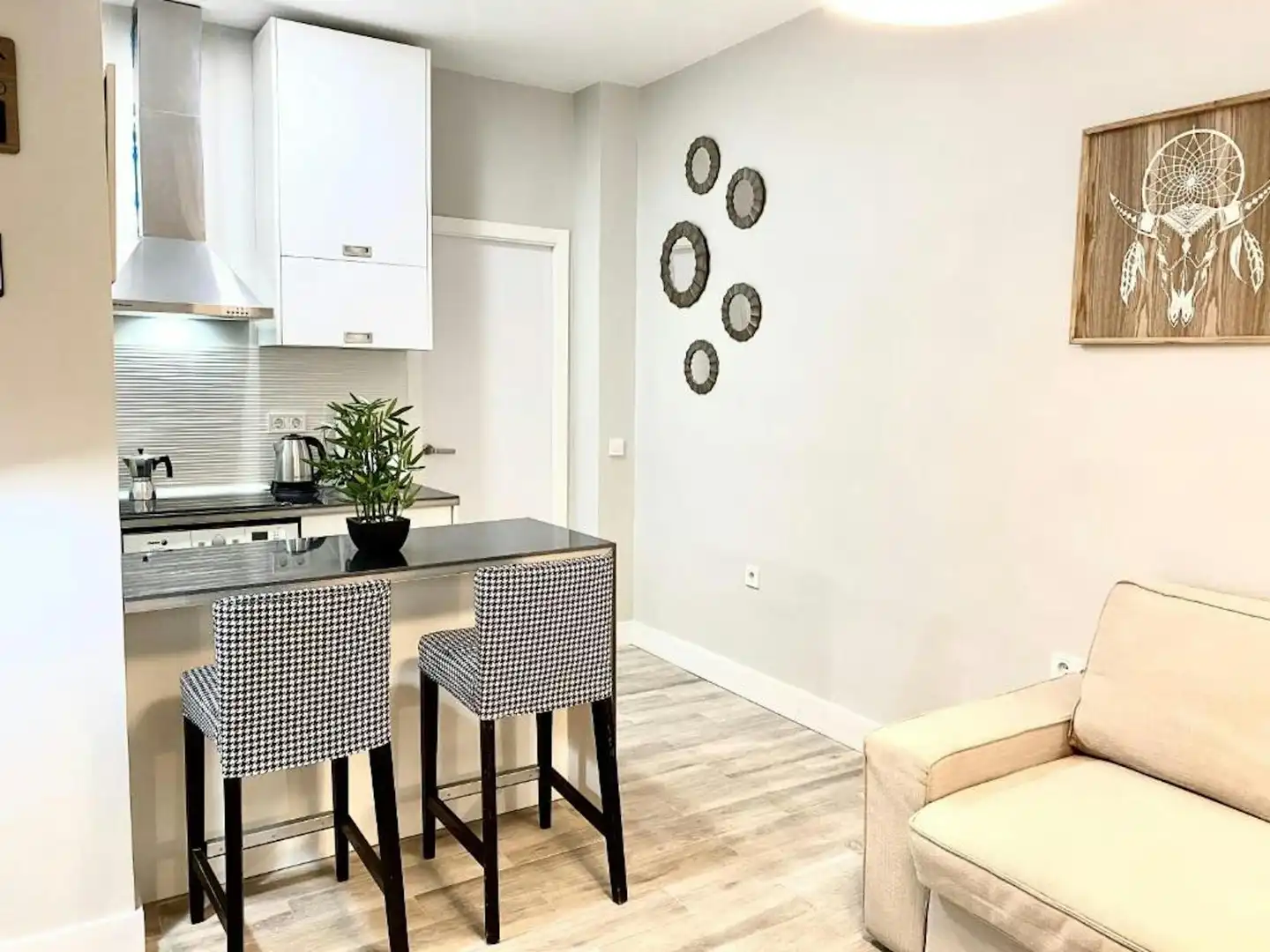 Küche von Wohnung zur Miete in Madrid mit Klimaanlage, Heizung und Möbliert