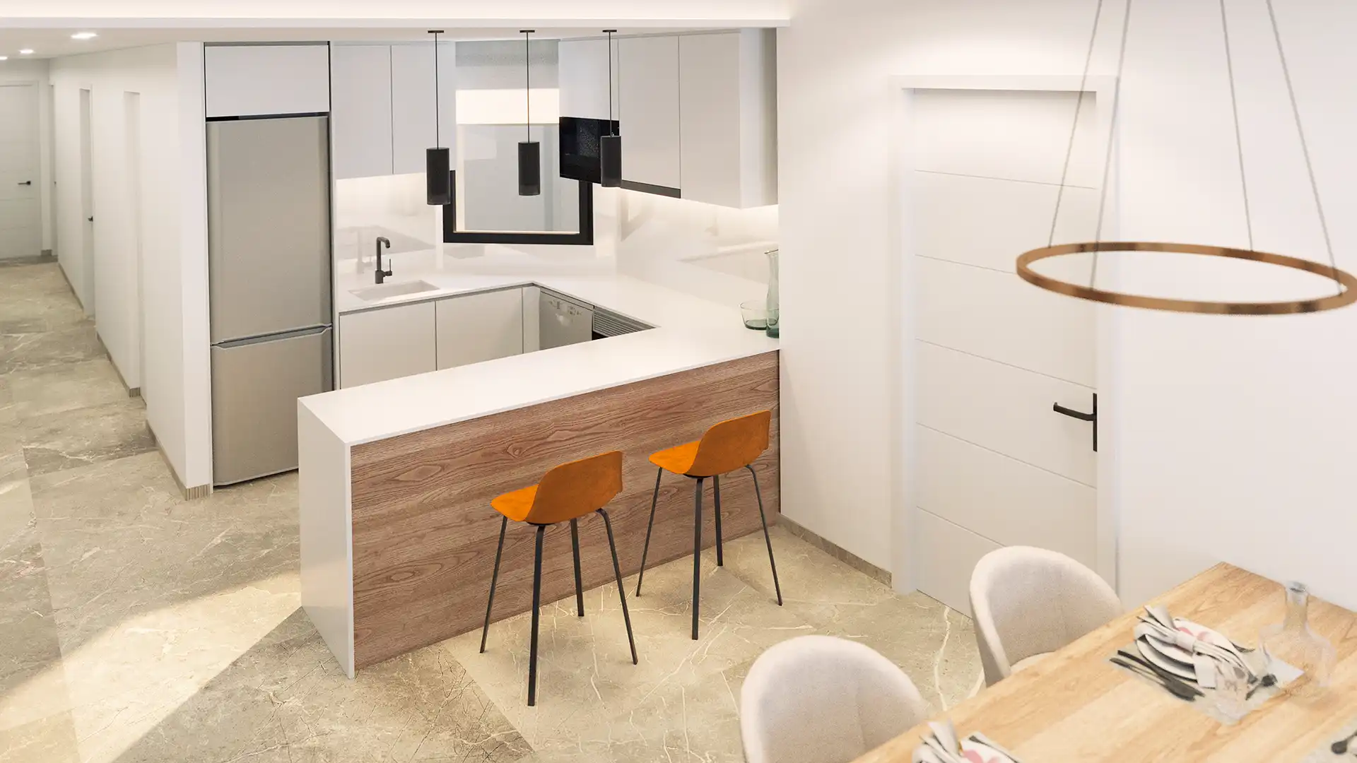 Kitchen of Flat for sale in Torrevieja  with Air Conditioner, Heating and Private garden
