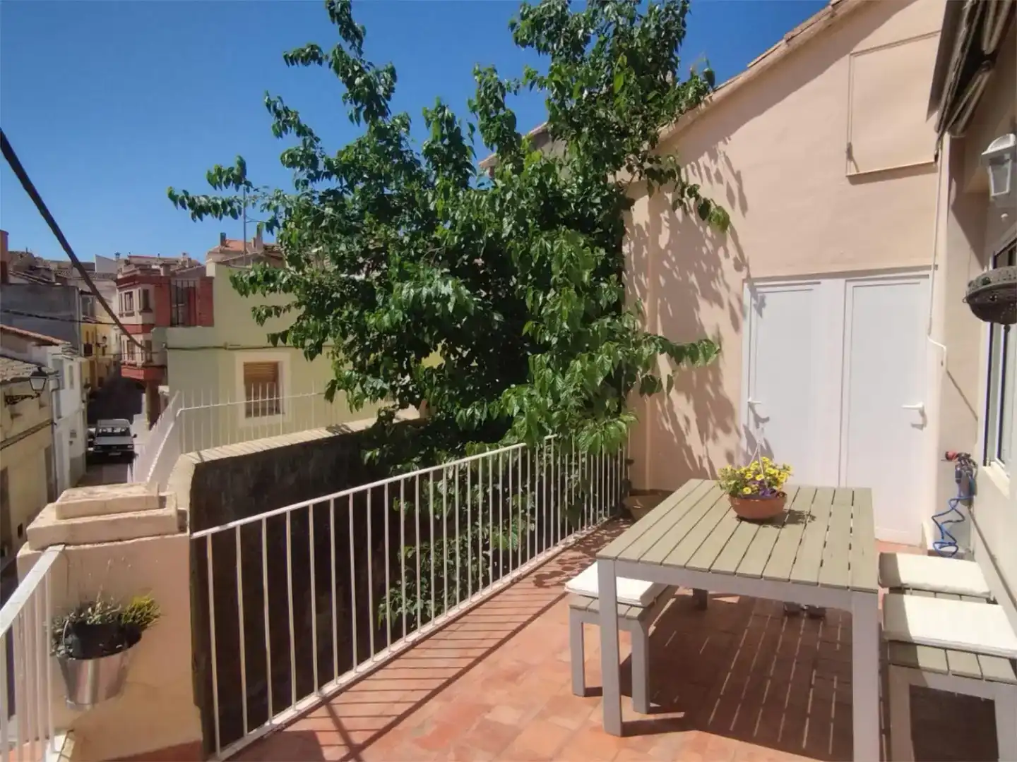 Terrasse von Wohnung zur Miete in Jalance mit Klimaanlage, Möbliert und Waschmaschine