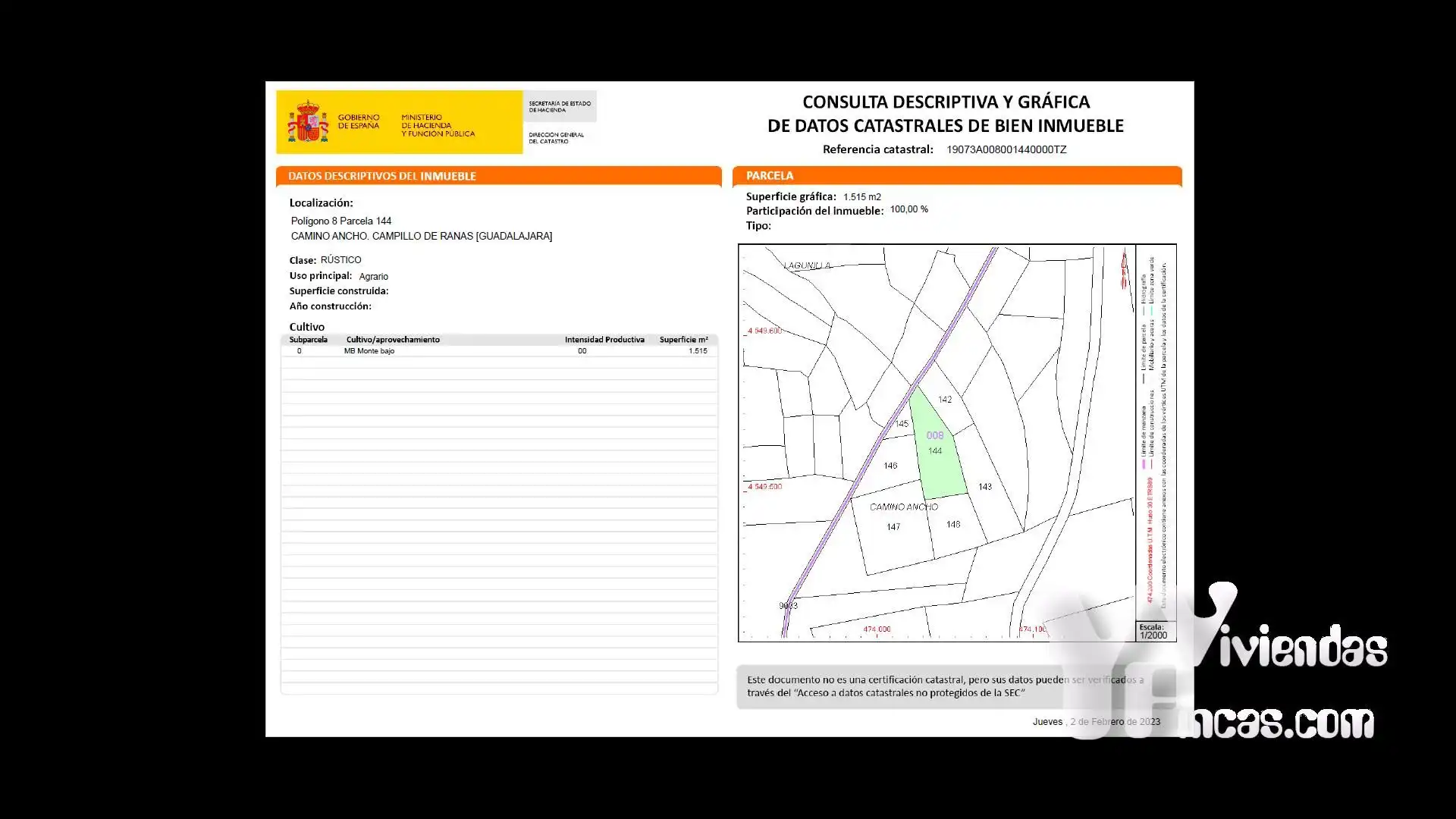 Terreno rústico en venta en Campillo de Ranas, imagen 10