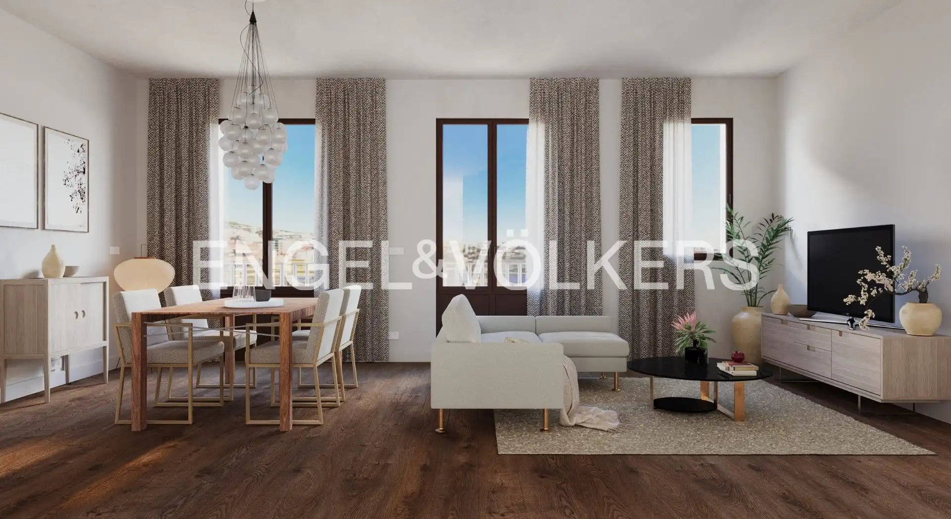 Living room of Flat for sale in Tarragona  with Heating, Parquet flooring and Terrace