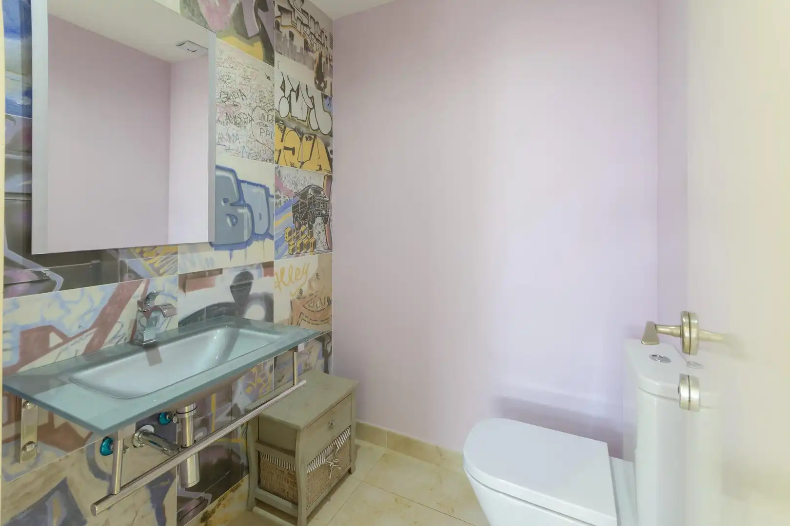 Badezimmer von Maisonette zum Verkauf in Gandia mit Klimaanlage, Heizung und Privatgarten