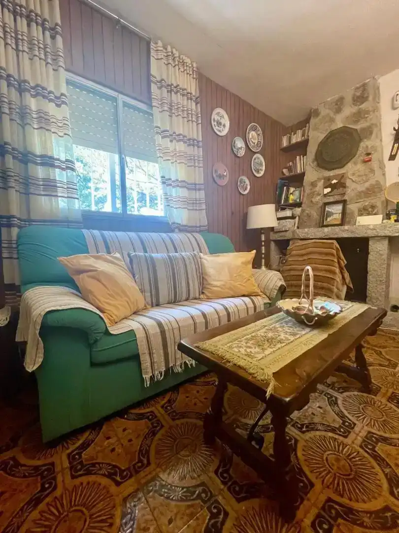 Sala de estar de Casa o chalet en venta en Moralzarzal con Jardín privado, Trastero y Piscina