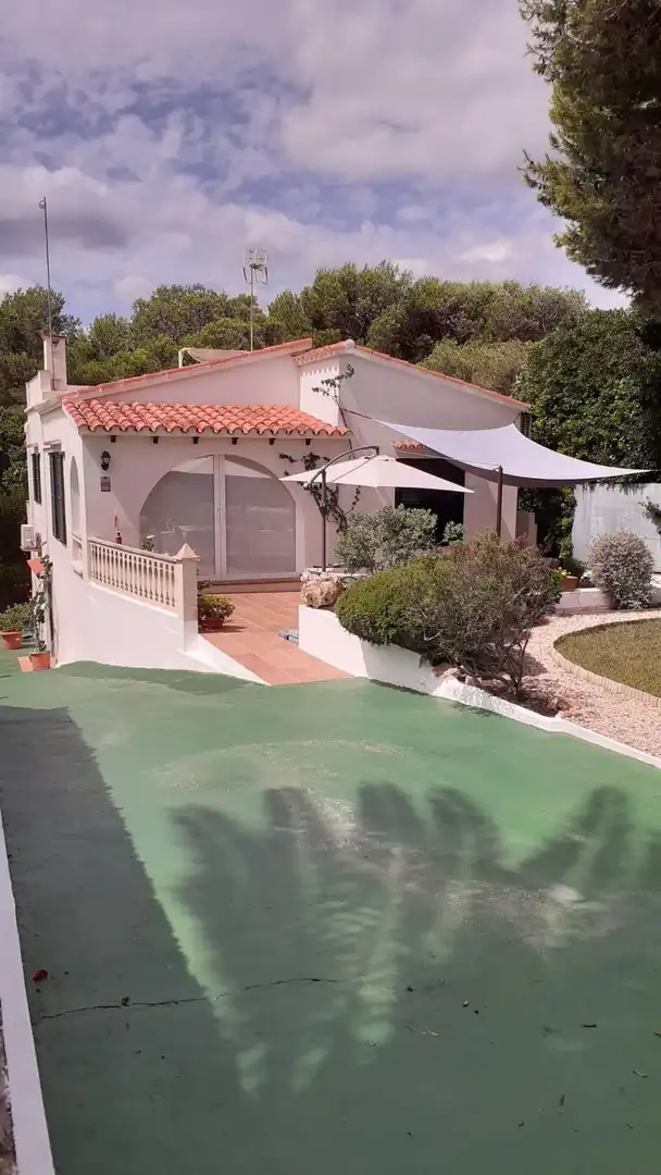 Terrassa de Casa o xalet en venda en Es Mercadal amb Aire condicionat, Jardí privat i Parquet