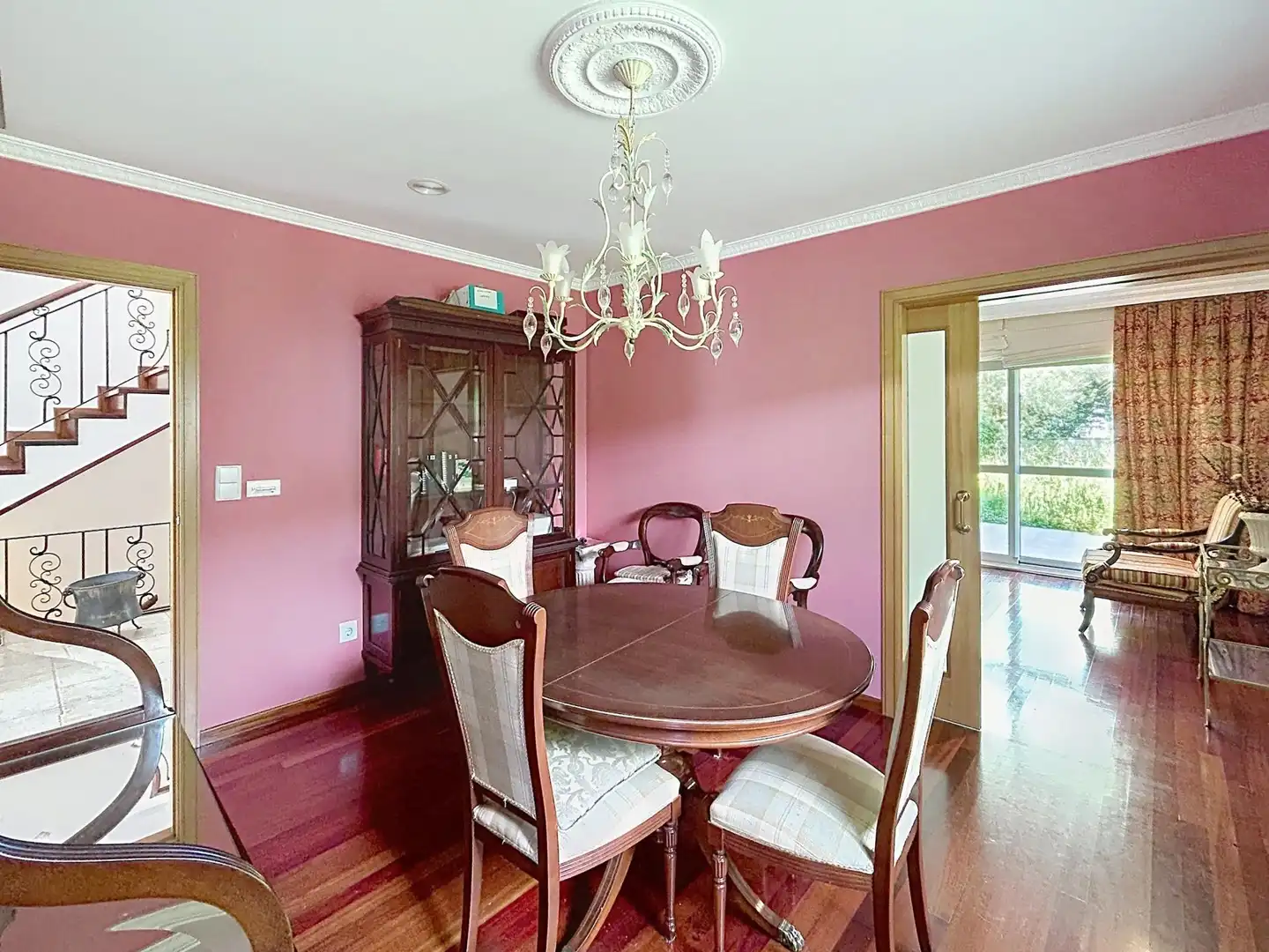 Comedor de Casa adosada en venta en Santiago de Compostela  con Calefacción, Terraza y Piscina comunitaria