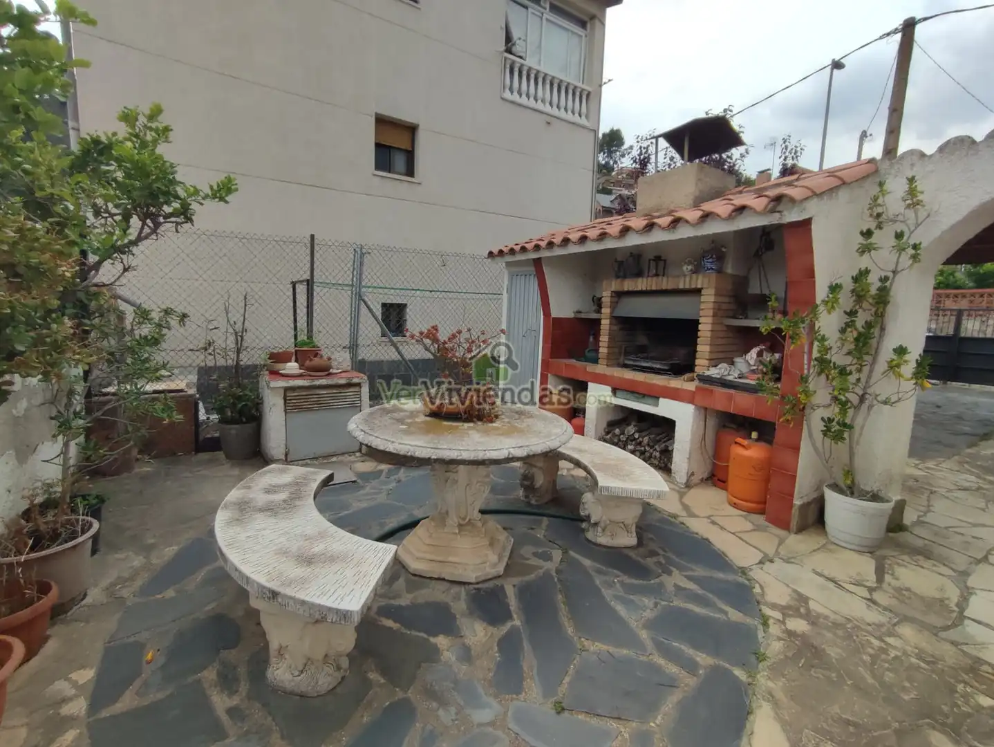 Jardín de Casa o chalet en venta en Vallirana con Jardín privado, Terraza y Horno