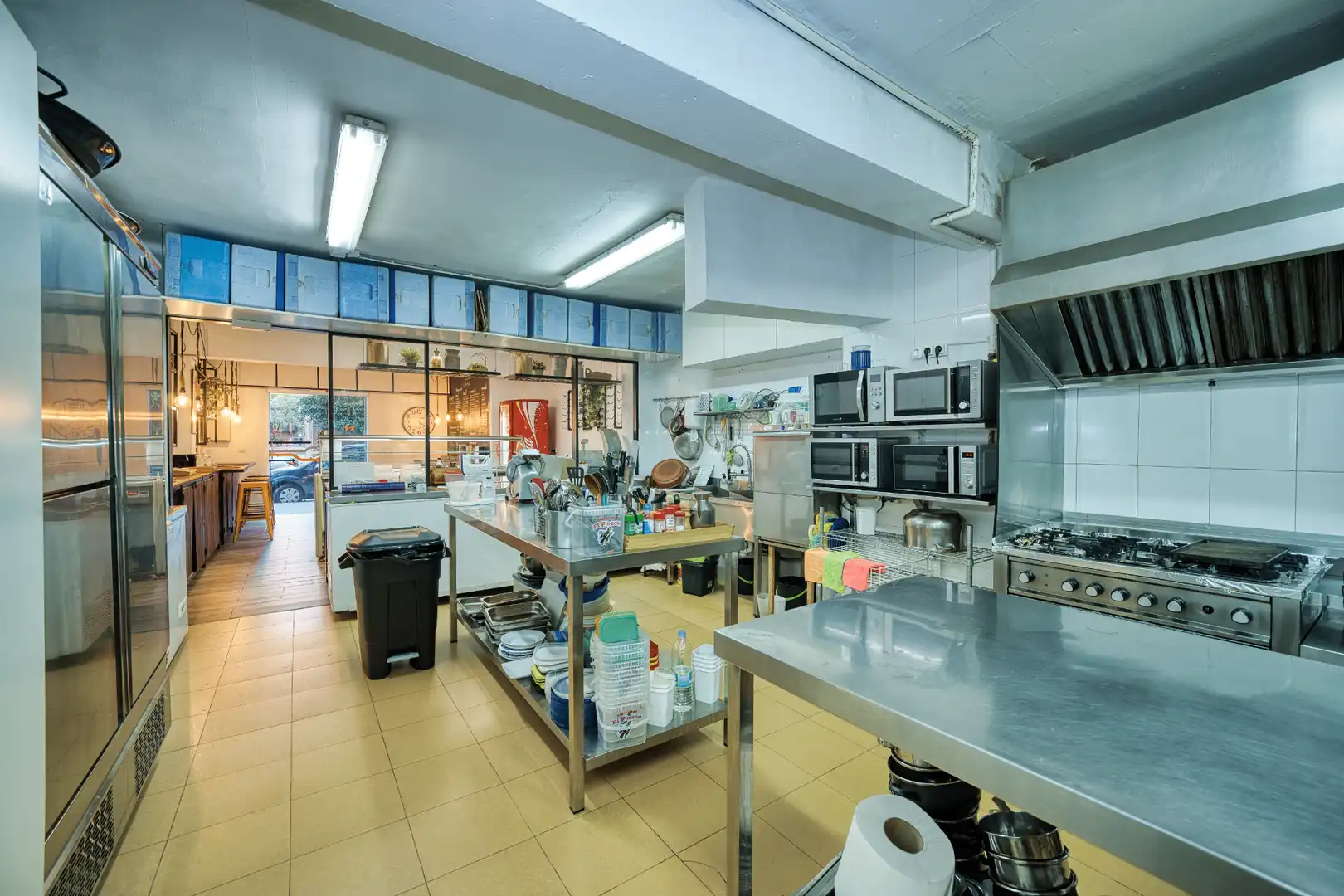 Cocina de Local en traspaso en Valencia con Aire acondicionado, Amueblado y Internet