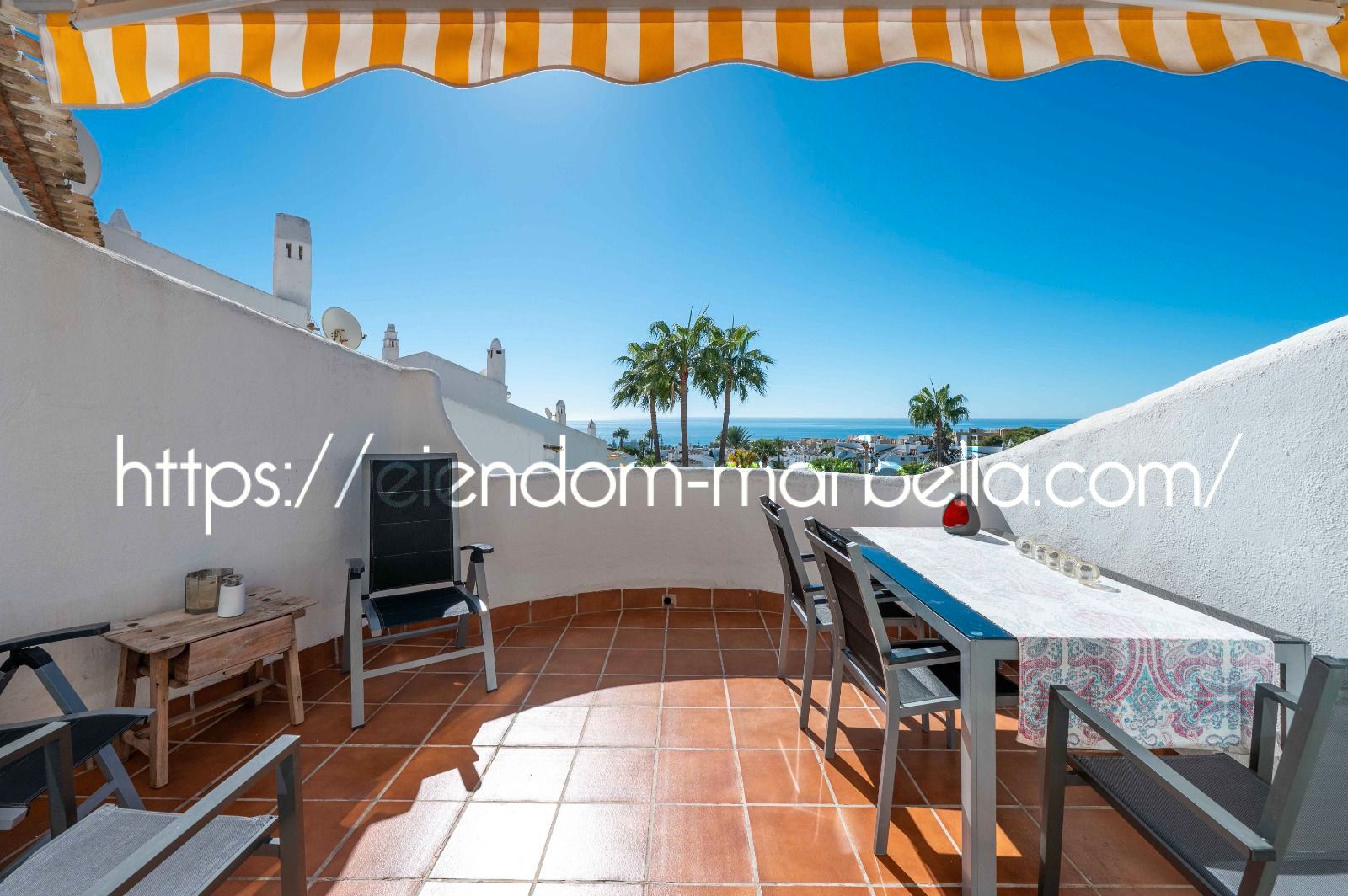 Terraza de Dúplex en venta en Mijas con Aire acondicionado, Terraza y Amueblado