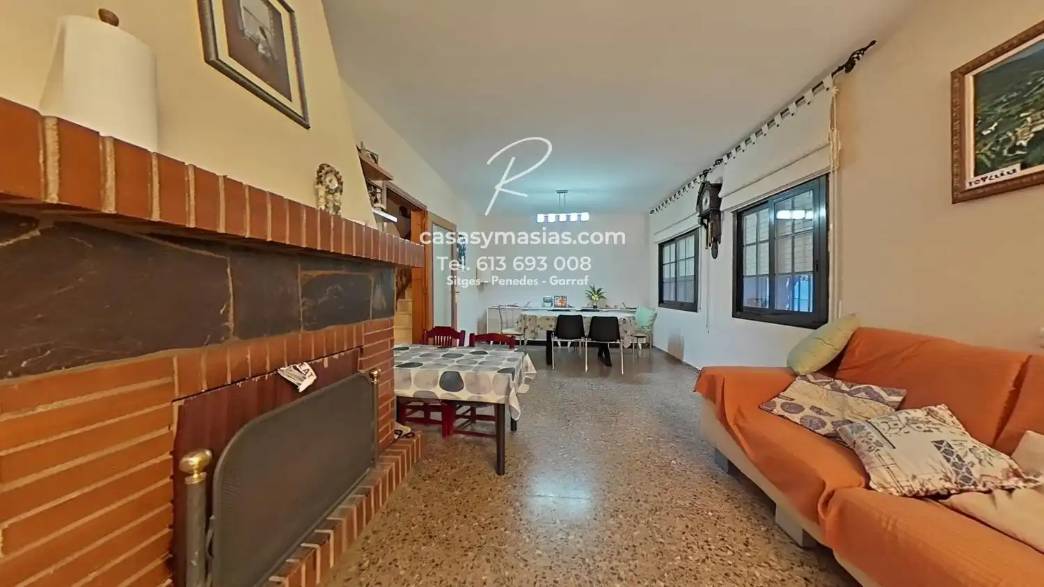 Menjador de Casa o xalet en venda en Sant Pere de Ribes amb Calefacció, Jardí privat i Terrassa