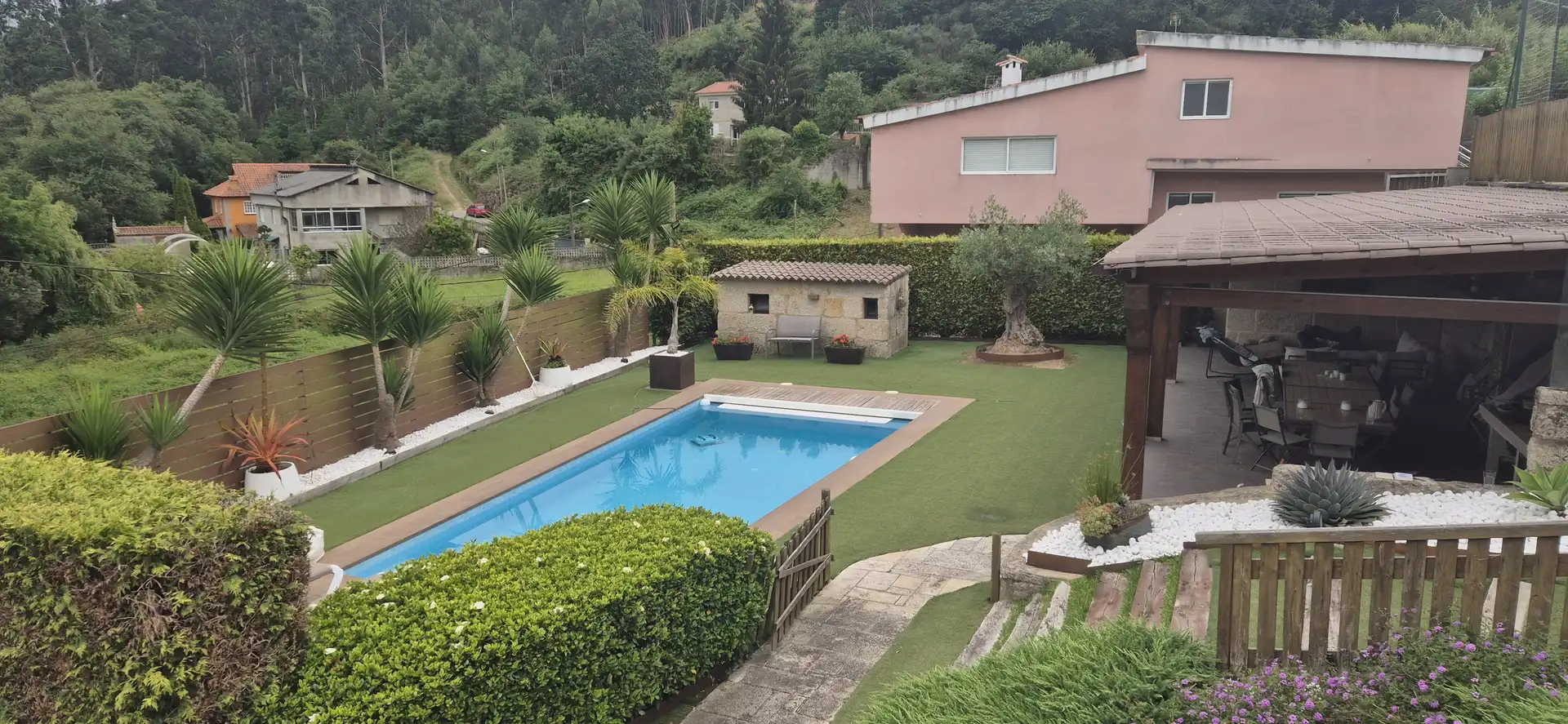 Piscina de Casa o chalet en venta en Vigo  con Aire acondicionado, Calefacción y Jardín privado