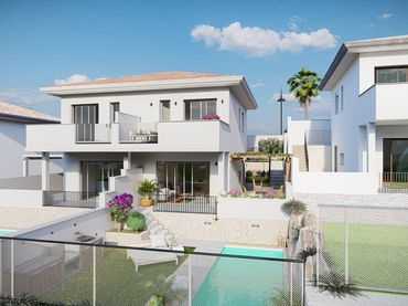 Casa aparellada amb piscina en venda a Chullera