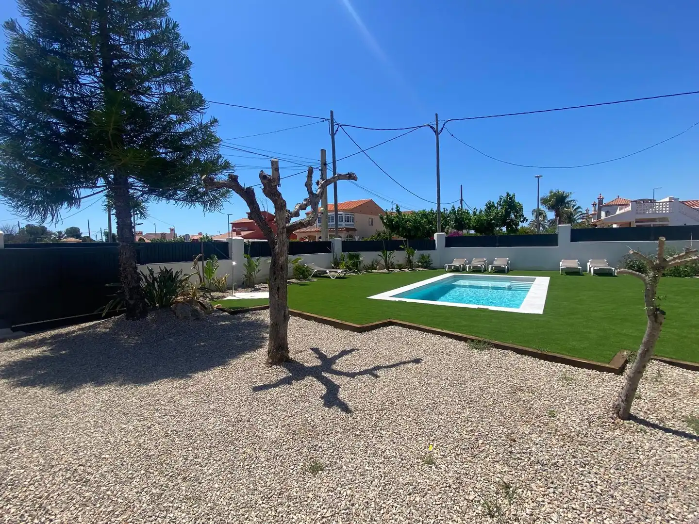 Piscina de Casa o xalet de lloguer en Mont-roig del Camp amb Aire condicionat, Calefacció i Jardí privat