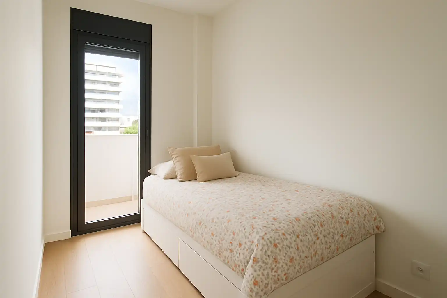Bedroom of Flat for sale in Sant Adrià de Besòs  with Heating, Parquet flooring and Terrace
