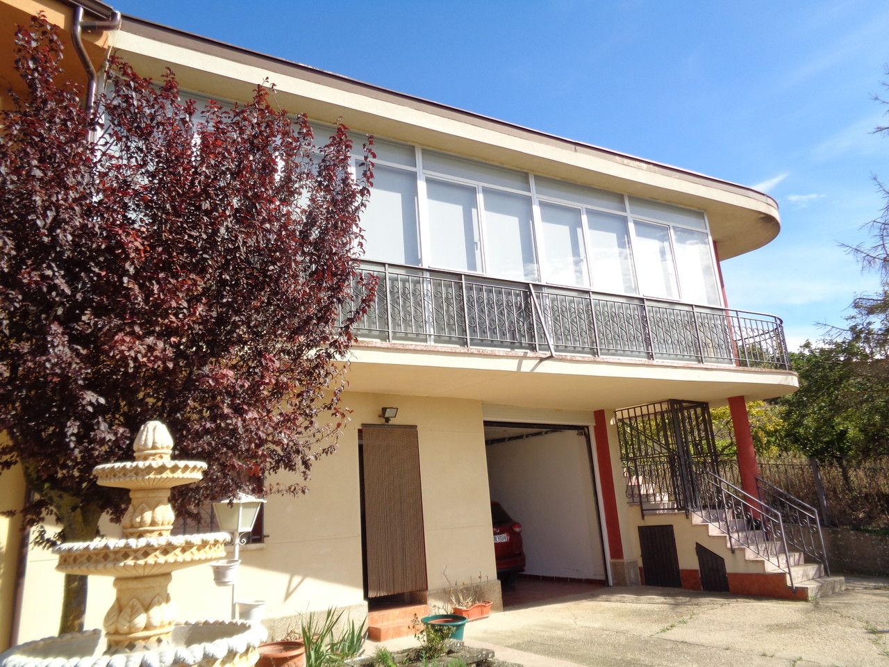 Exterior view of Single-family semi-detached for sale in Ábalos  with Heating, Terrace and Furnished
