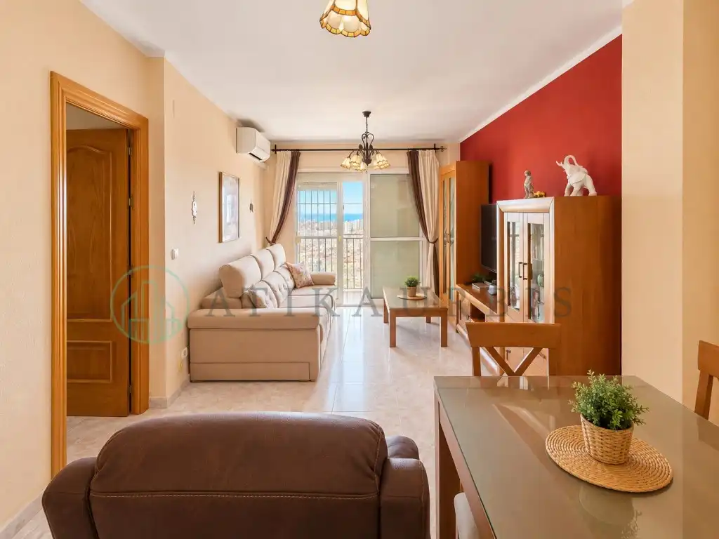Sala de estar de Piso en venta en Málaga con Aire acondicionado, Terraza y Amueblado