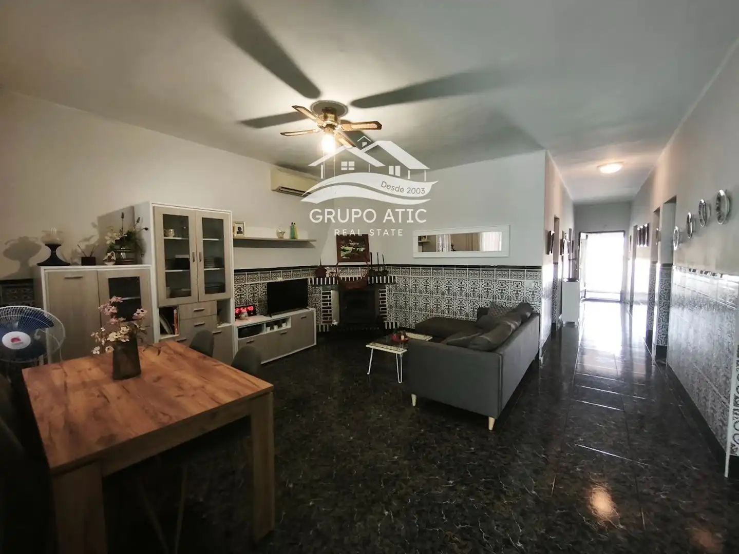 Sala de estar de Casa o chalet en venta en Burriana / Borriana con Aire acondicionado, Calefacción y Jardín privado
