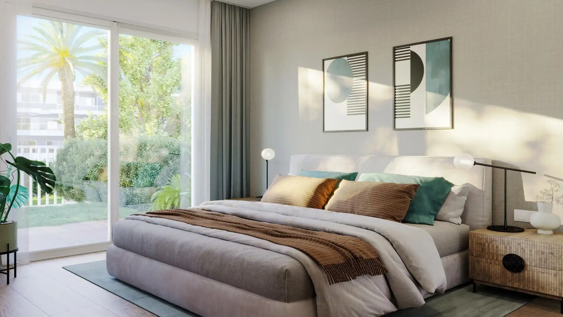 Dormitori de Apartament en venda en Monforte del Cid amb Aire condicionat, Calefacció i Jardí privat