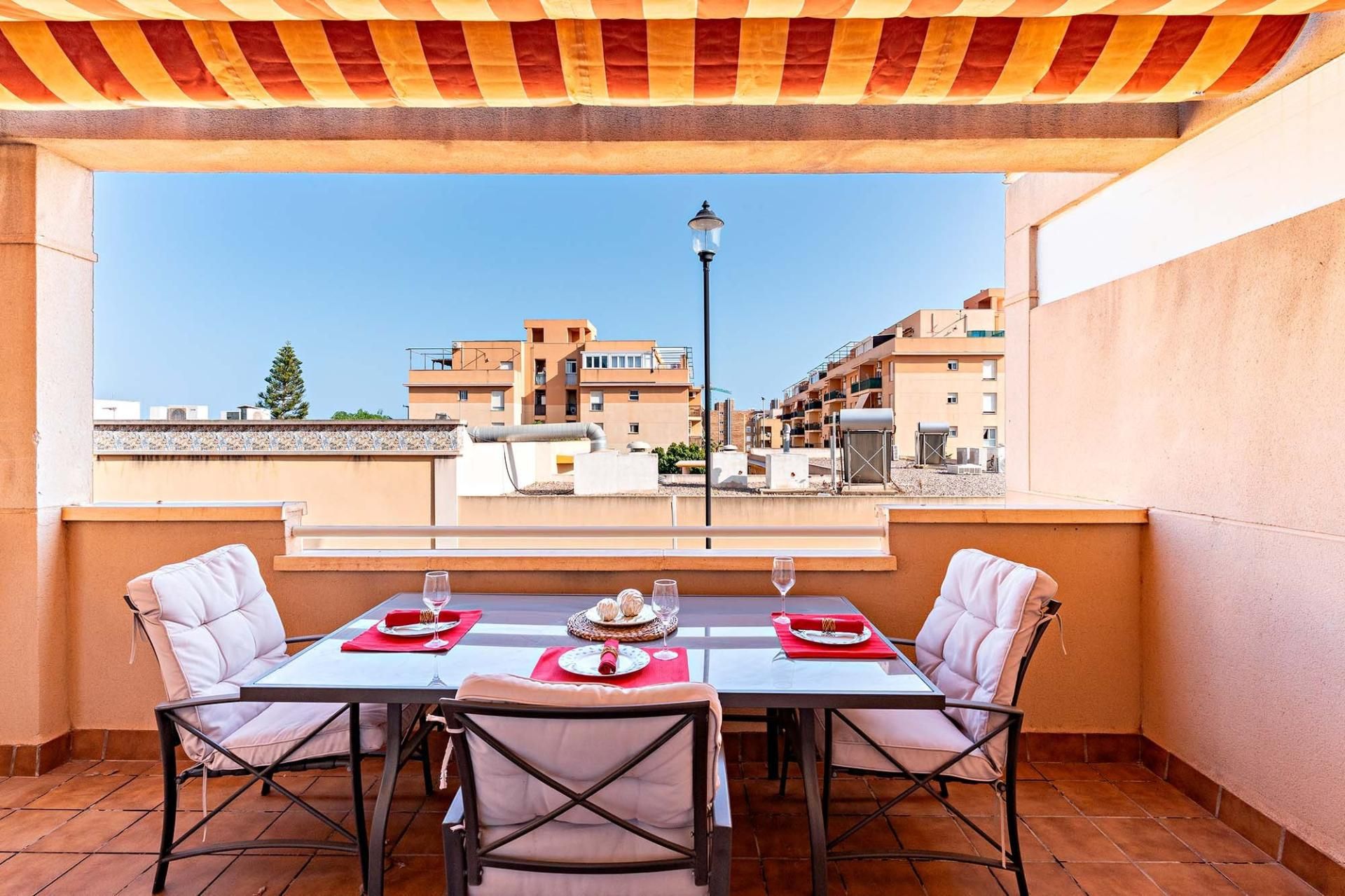Terrace of Duplex for sale in Roquetas de Mar  with Heating, Terrace and Balcony