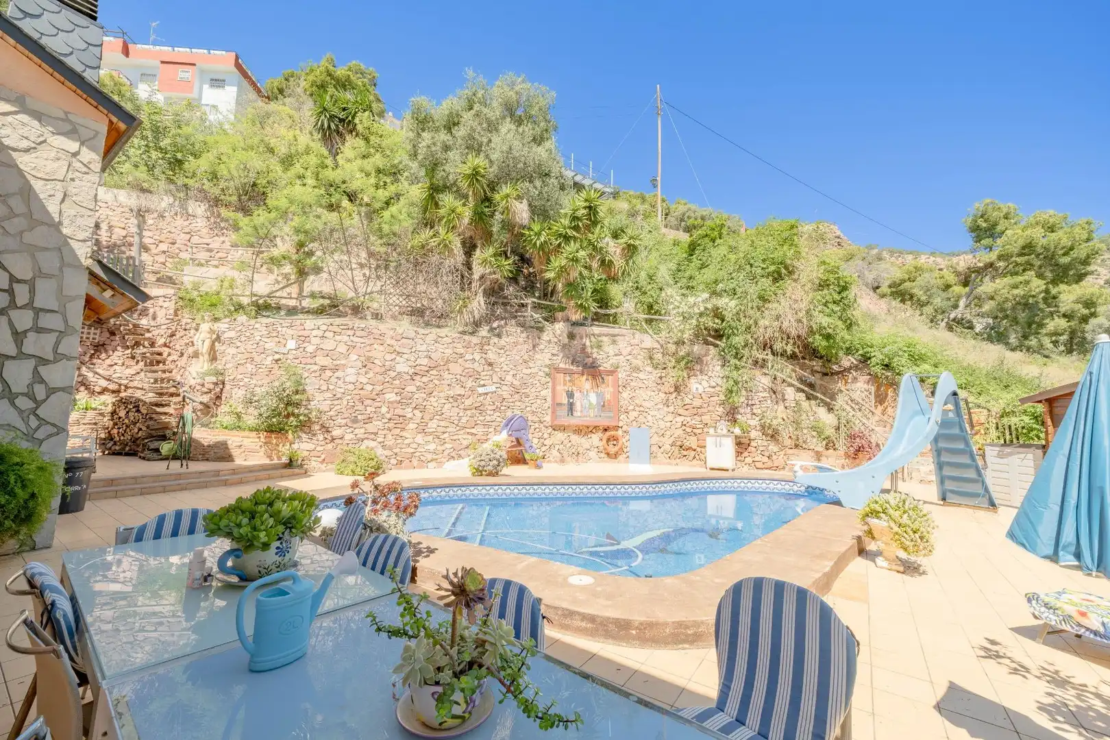 Piscina de Casa o xalet en venda en Sagunto / Sagunt amb Calefacció, Terrassa i Traster