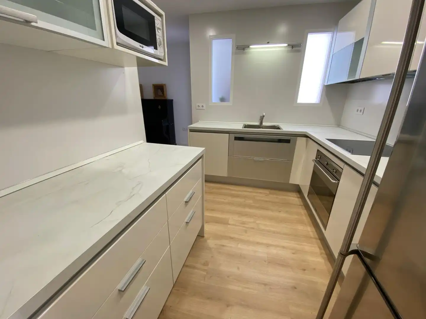 Kitchen of Flat for rent in Albacete  with Air Conditioner, Heating and Parquet flooring