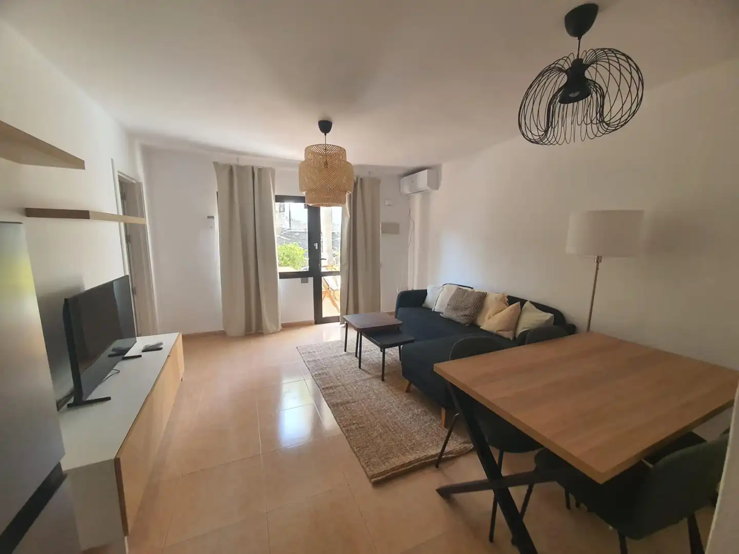 Living room of Apartments for rent in La Oliva  with Air Conditioner, Terrace and Furnished