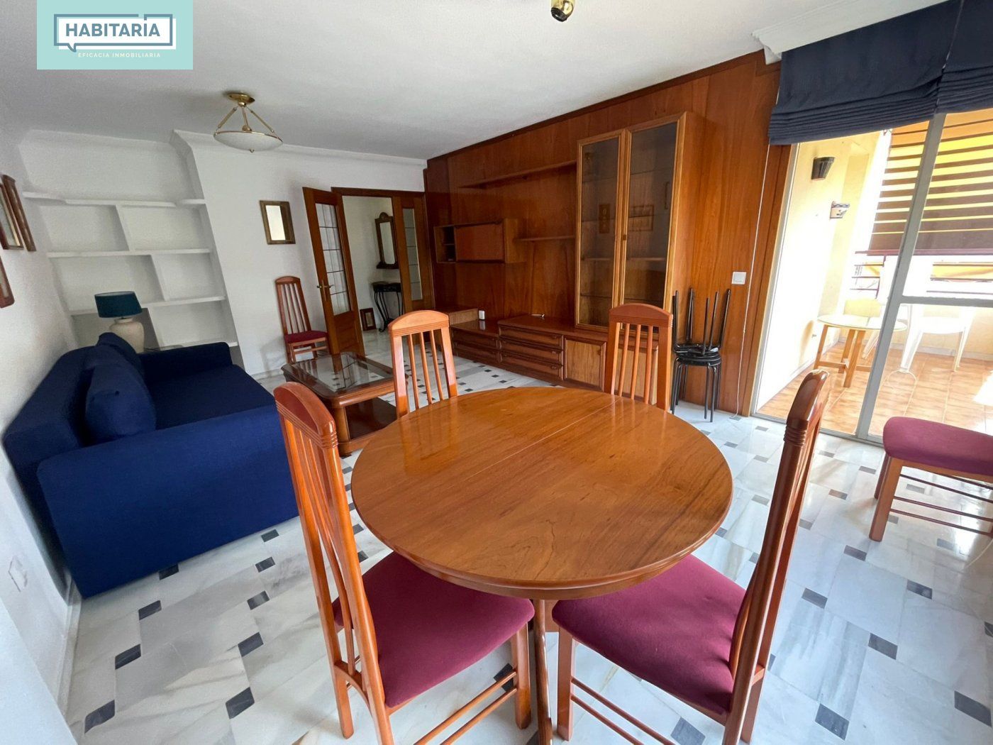 Dining room of Flat for rent in Málaga Capital  with Private garden, Furnished and Balcony