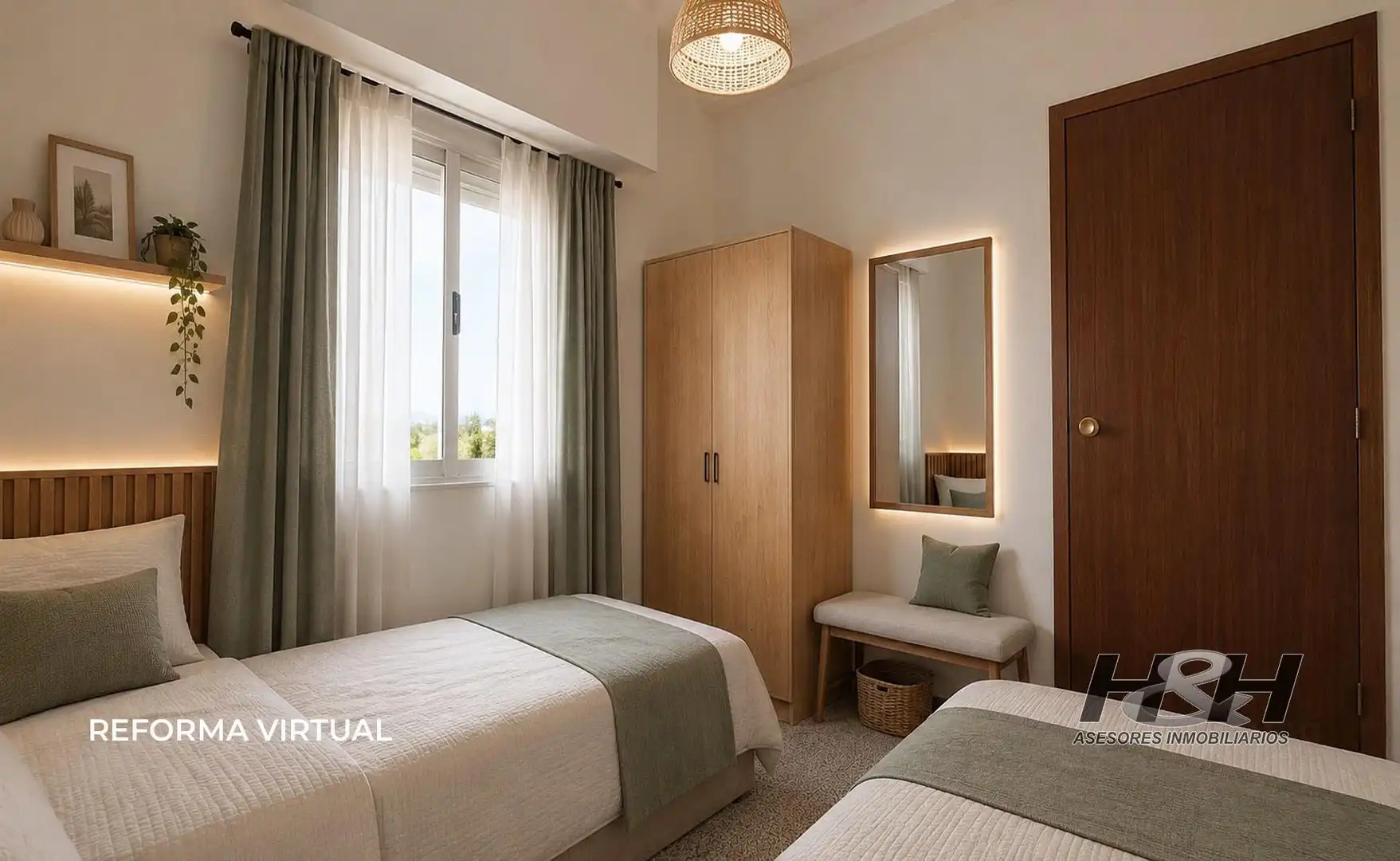 Dormitori de Casa o xalet en venda en Godella amb Jardí privat i Terrassa