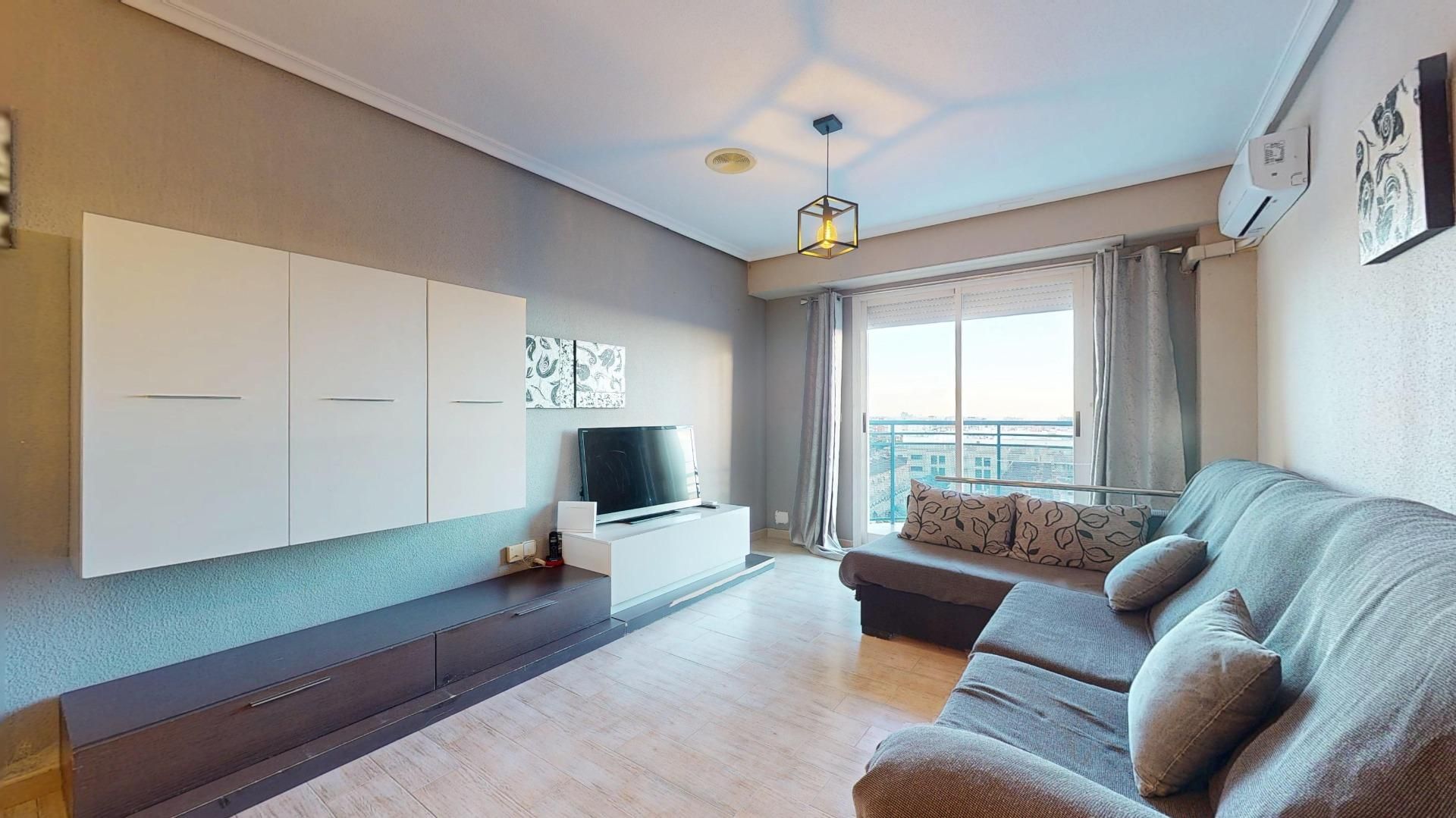 Living room of Flat for sale in Elche / Elx  with Air Conditioner, Balcony and Community pool