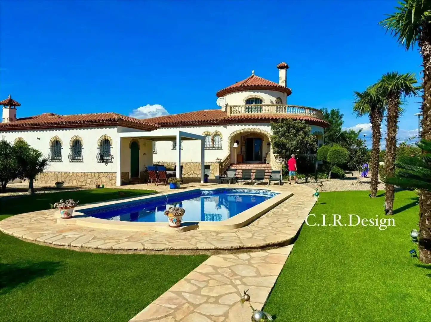 Vista exterior de Casa o chalet en venta en Mont-roig del Camp con Aire acondicionado, Piscina y Balcón