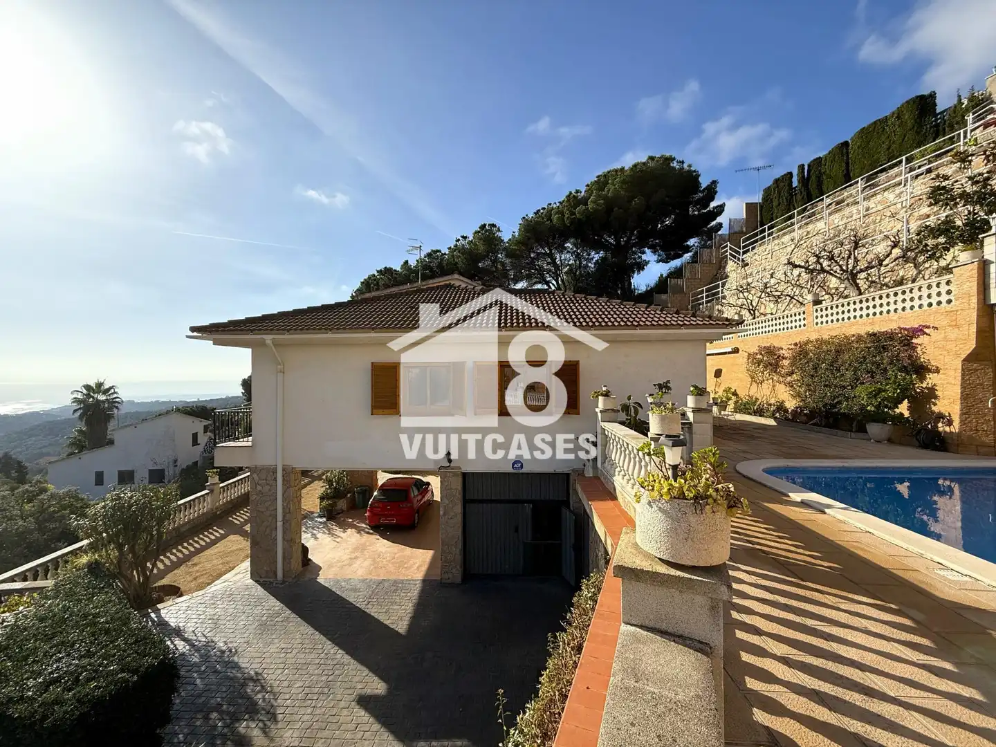 Vista exterior de Casa o xalet en venda en Arenys de Munt amb Calefacció, Terrassa i Traster