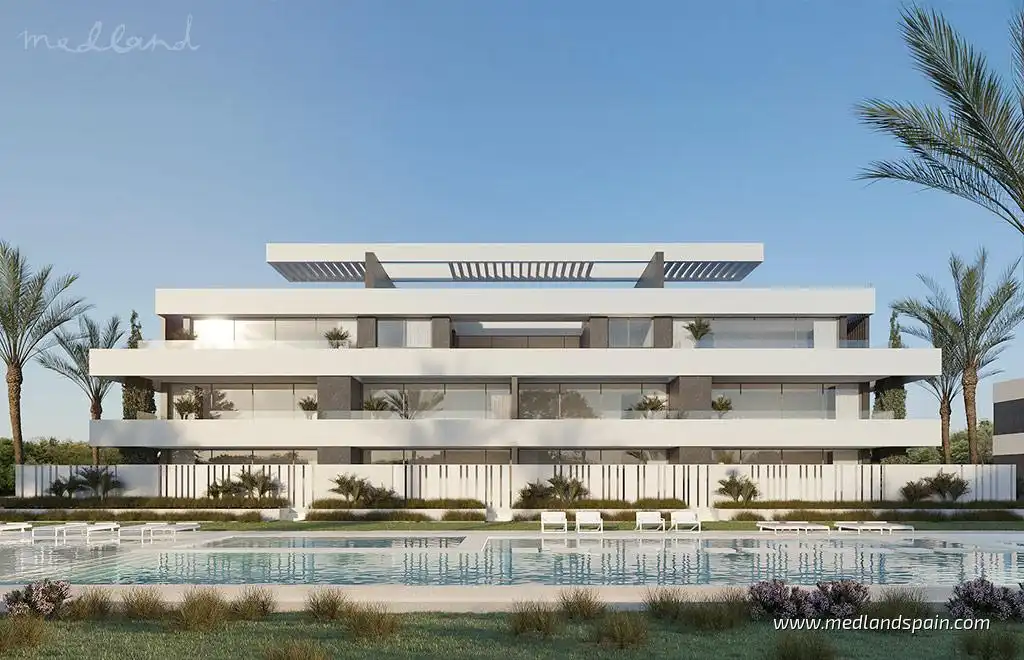 Vista exterior de Apartamento en venta en La Nucia con Aire acondicionado, Calefacción y Jardín privado