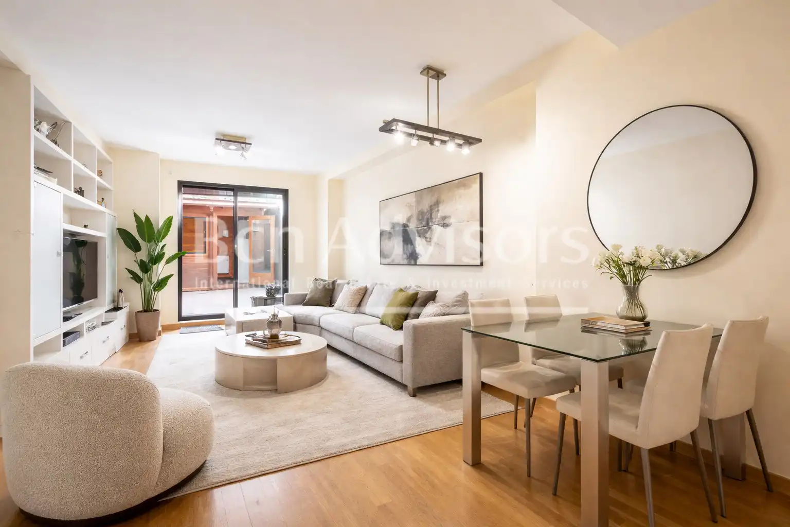 Living room of Flat for sale in Barcelona  with Air Conditioner, Heating and Parquet flooring
