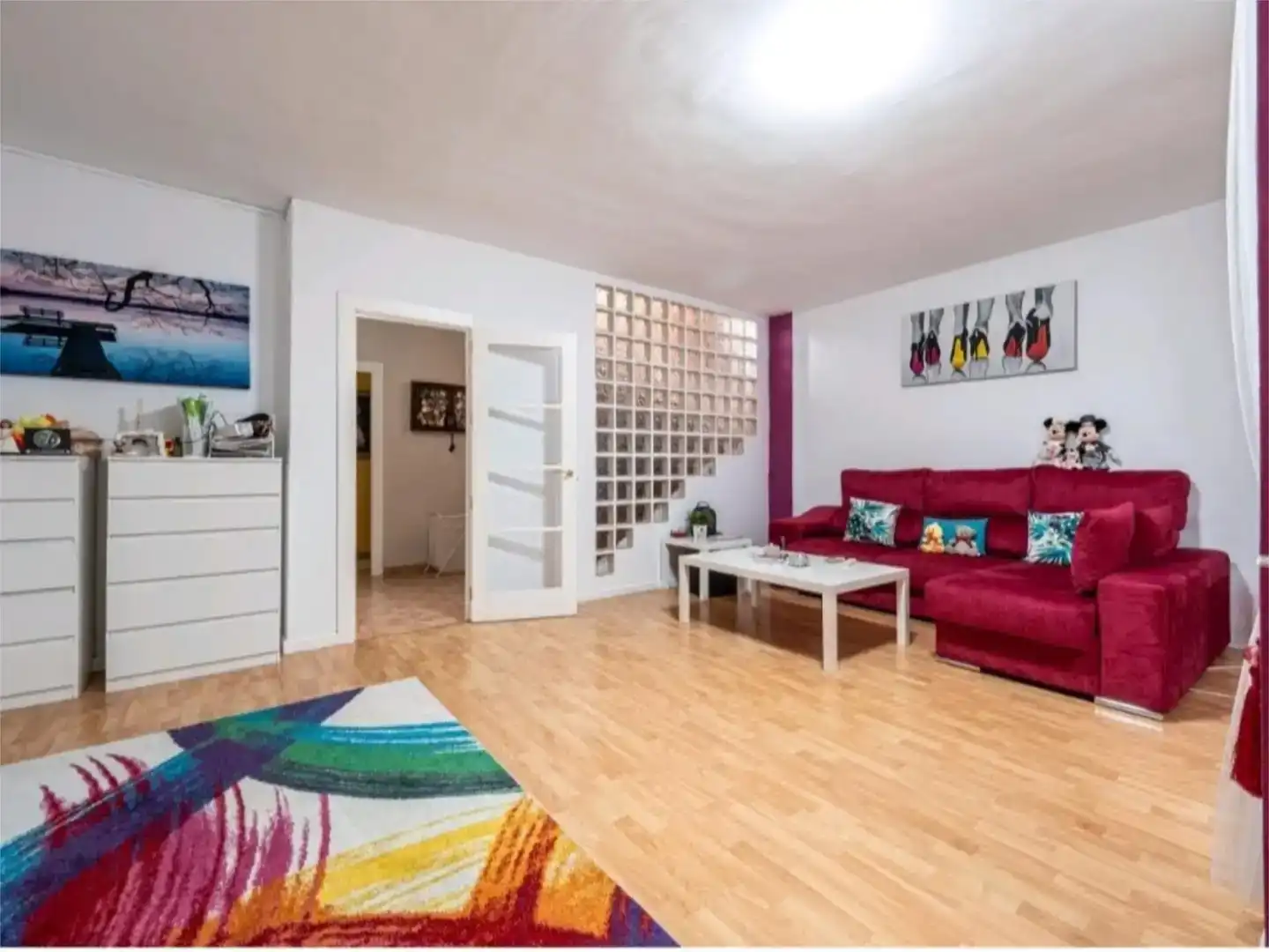Sala de estar de Piso en venta en Málaga con Aire acondicionado, Jardín privado y Parquet