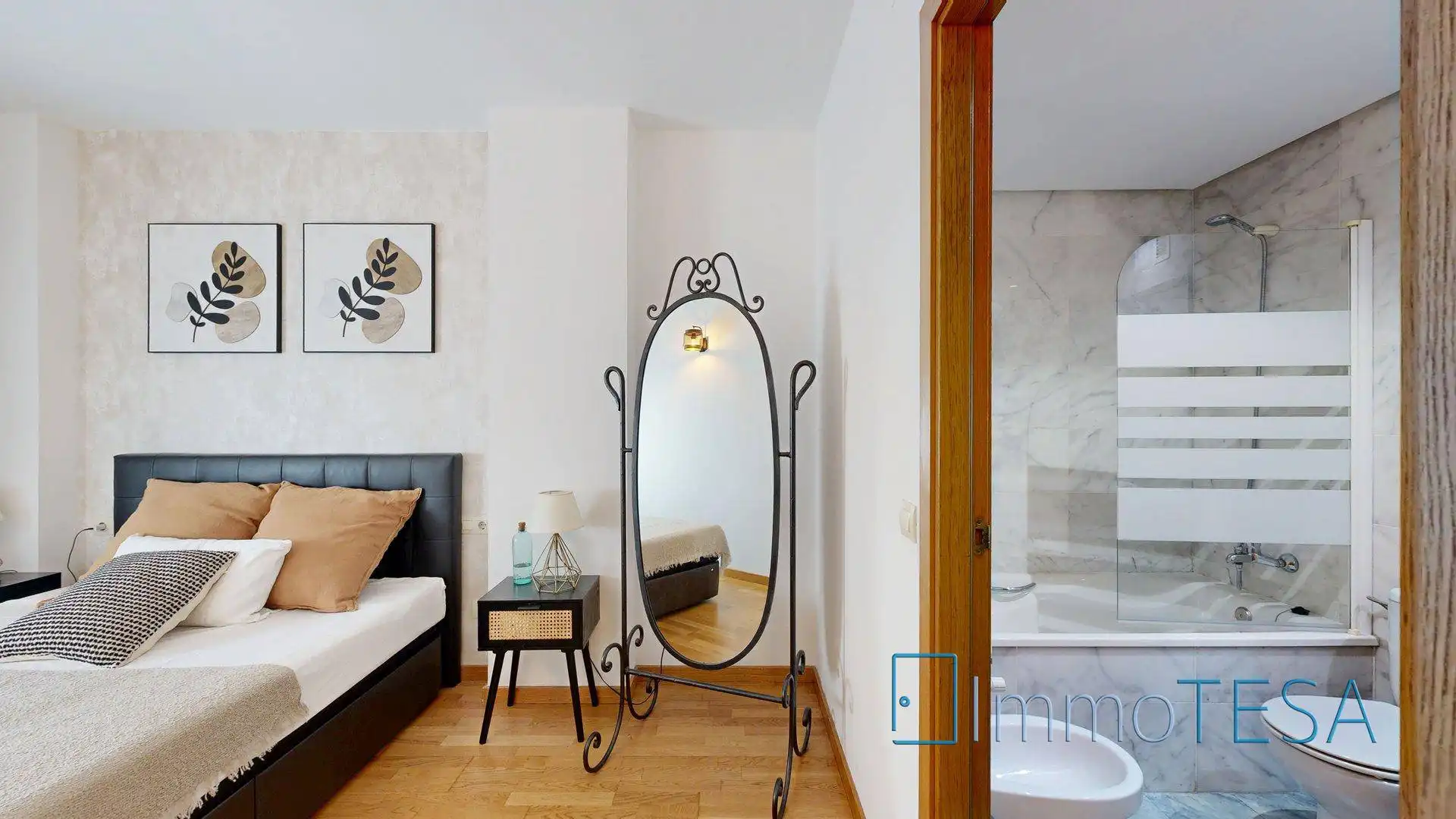 Schlafzimmer von Wohnung zum Verkauf in Barberà del Vallès mit Klimaanlage, Heizung und Parkett