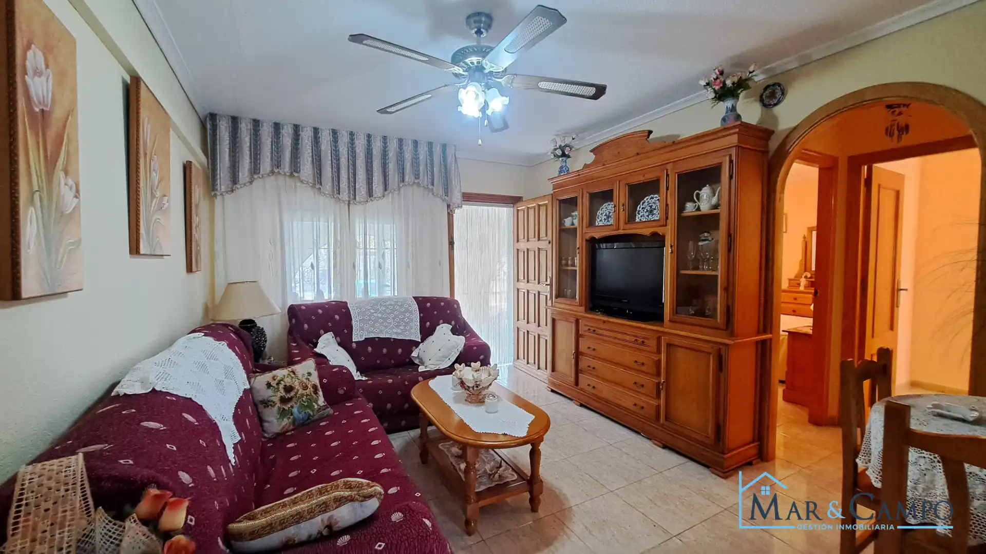 Sala de estar de Casa o chalet en venta en Los Alcázares con Aire acondicionado, Jardín privado y Terraza
