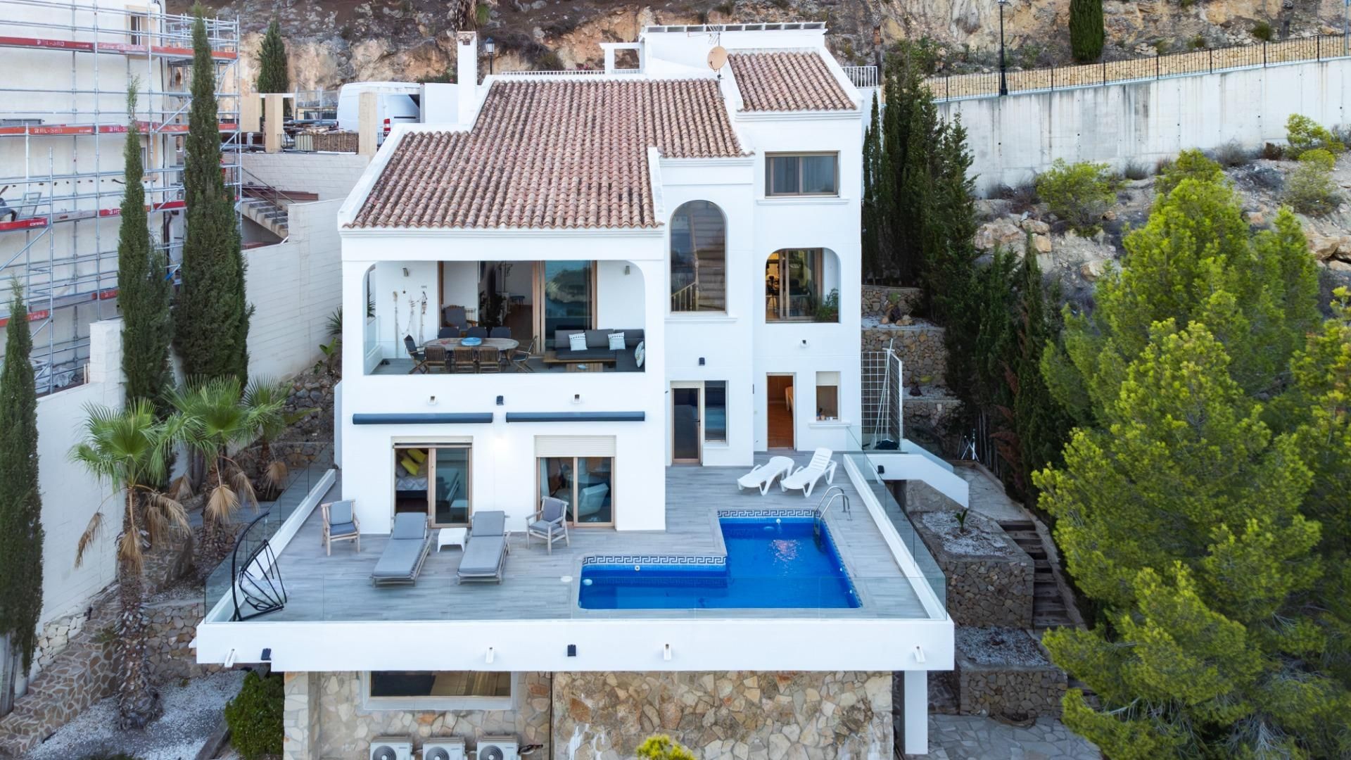 Vista exterior de Casa o xalet en venda en Altea amb Aire condicionat, Calefacció i Jardí privat