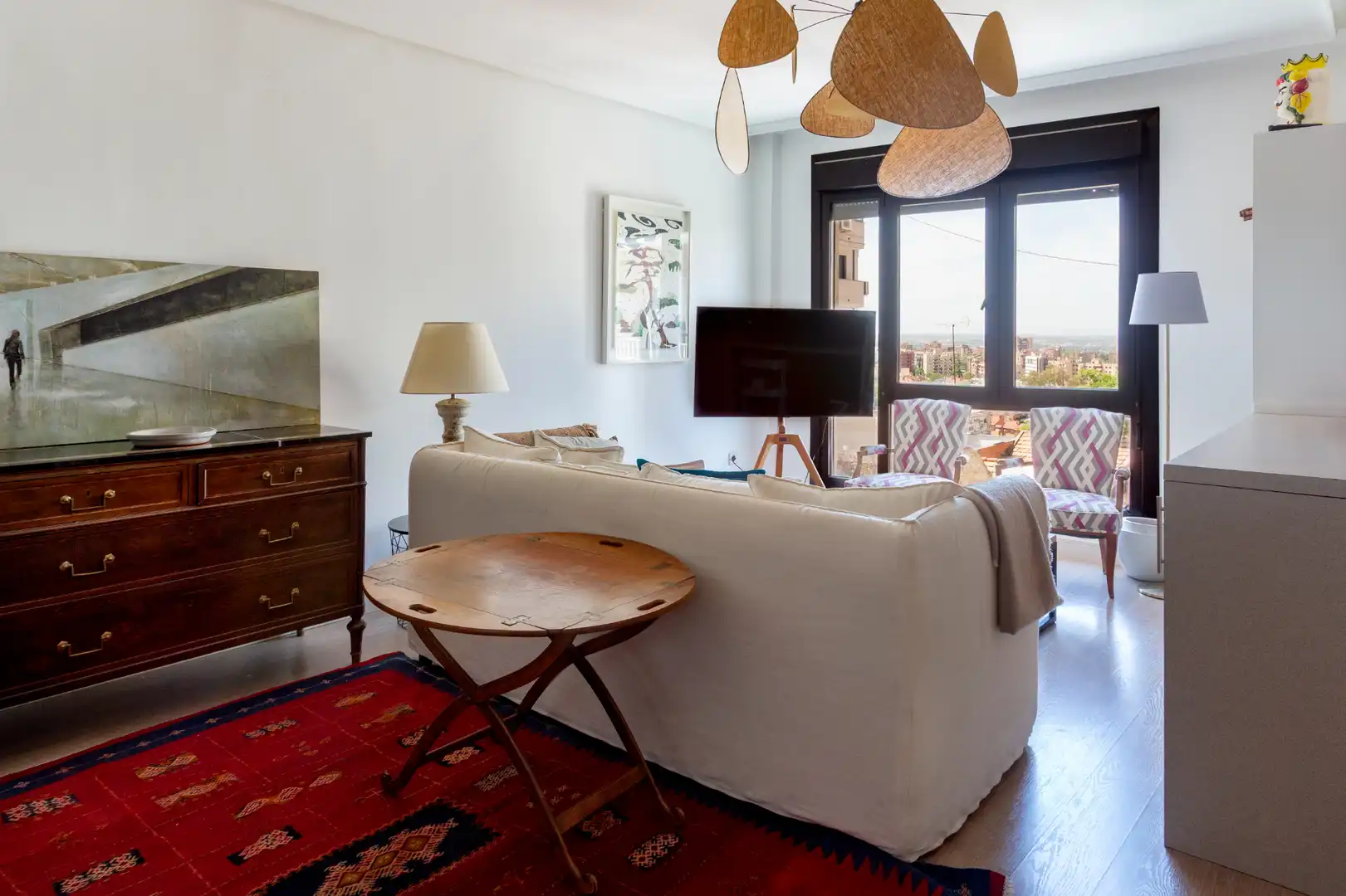 Sala de estar de Dúplex de alquiler en Madrid con Aire acondicionado y Amueblado