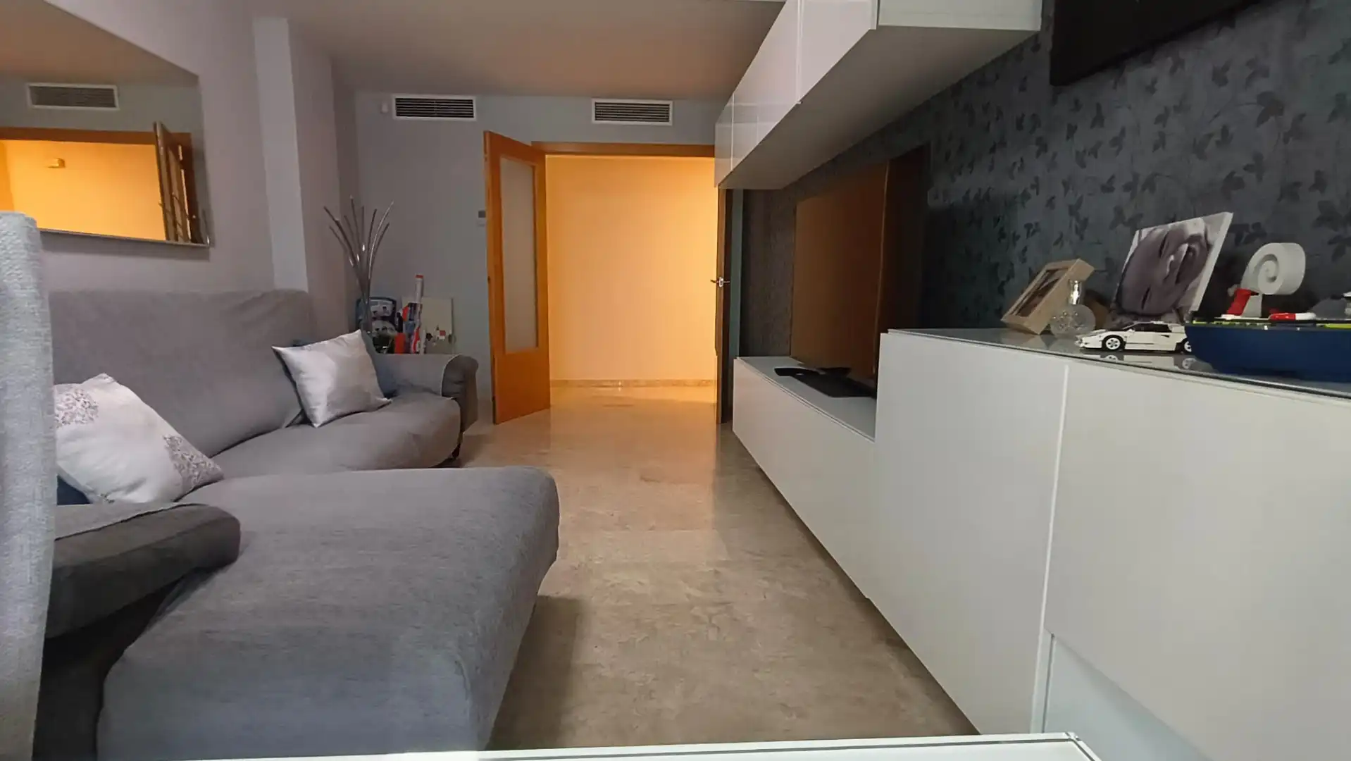 Sala d'estar de Pis en venda en Carcaixent amb Aire condicionat, Moblat i Forn