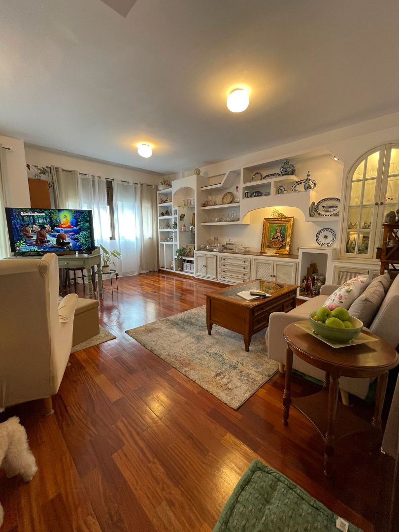 Living room of Flat for sale in  Huelva Capital  with Air Conditioner, Heating and Parquet flooring