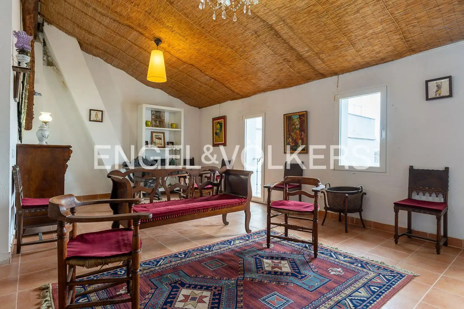 Sala de estar de Casa o chalet en venta en Almoines con Calefacción, Trastero y Amueblado
