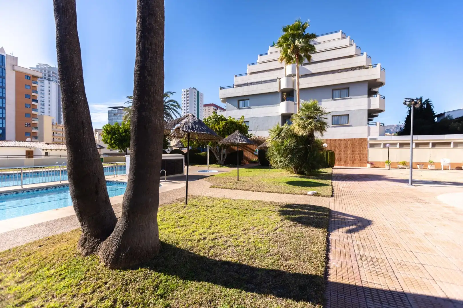 Vista exterior de Apartamento en venta en Calpe / Calp con Calefacción, Jardín privado y Terraza