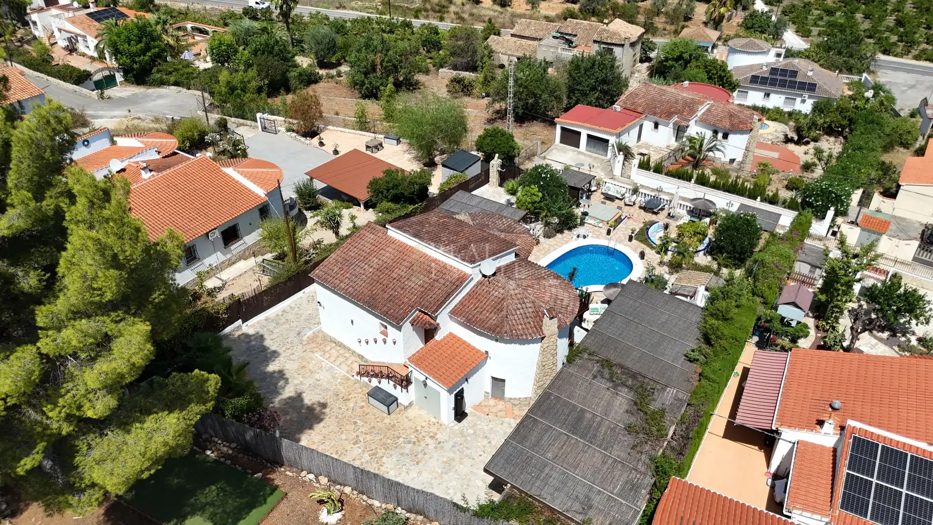 Vista exterior de Casa o xalet en venda en Benidoleig amb Aire condicionat, Terrassa i Traster
