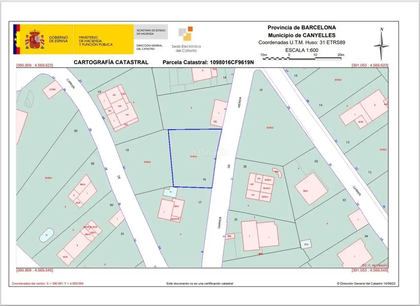 Wohnbaugrundstück zum Verkauf in Carrer de Mèrida 6, imagen 2