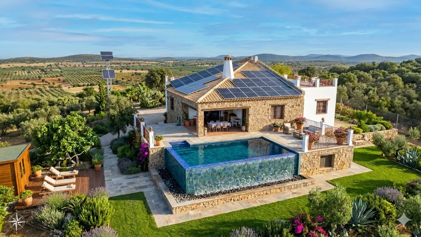 Swimming pool of Houses for sale in Torre de Juan Abad  with Air Conditioner, Heating and Private garden